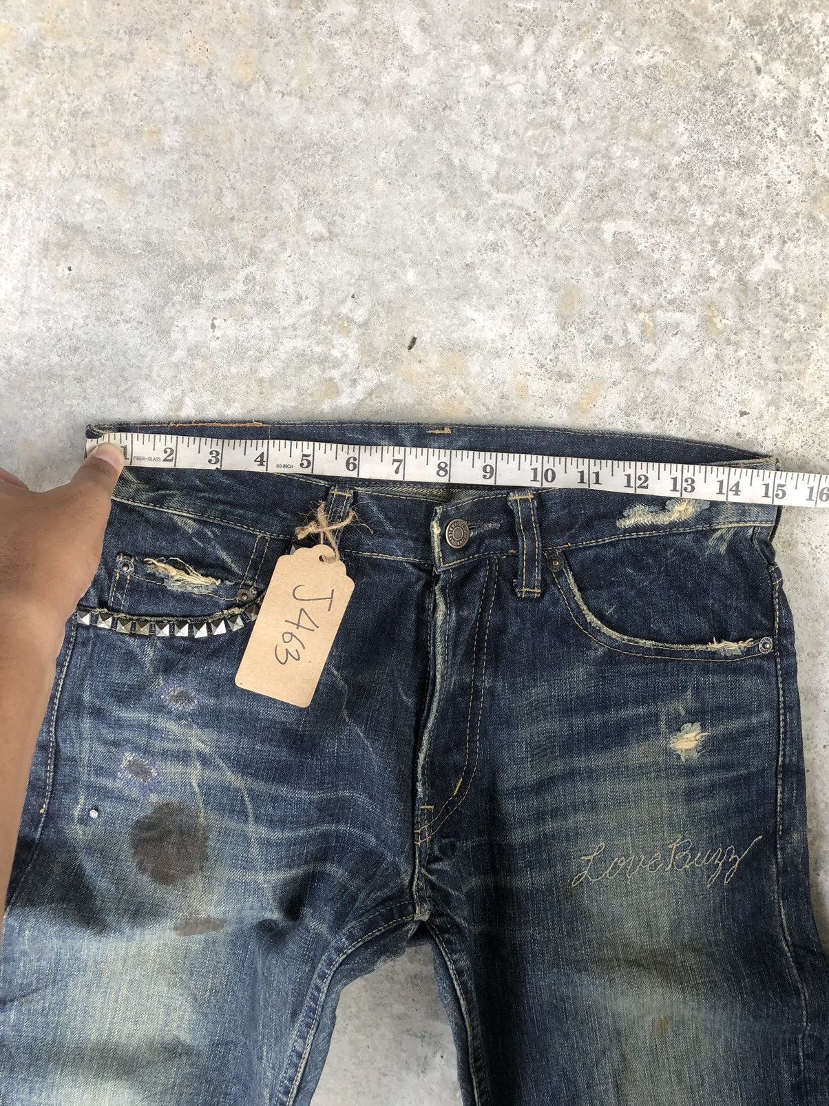 Hysteric Glamour Japanese Thee Hysteric XXX Distressed Jeans Size US 30 / EU 46 - 20 Thumbnail