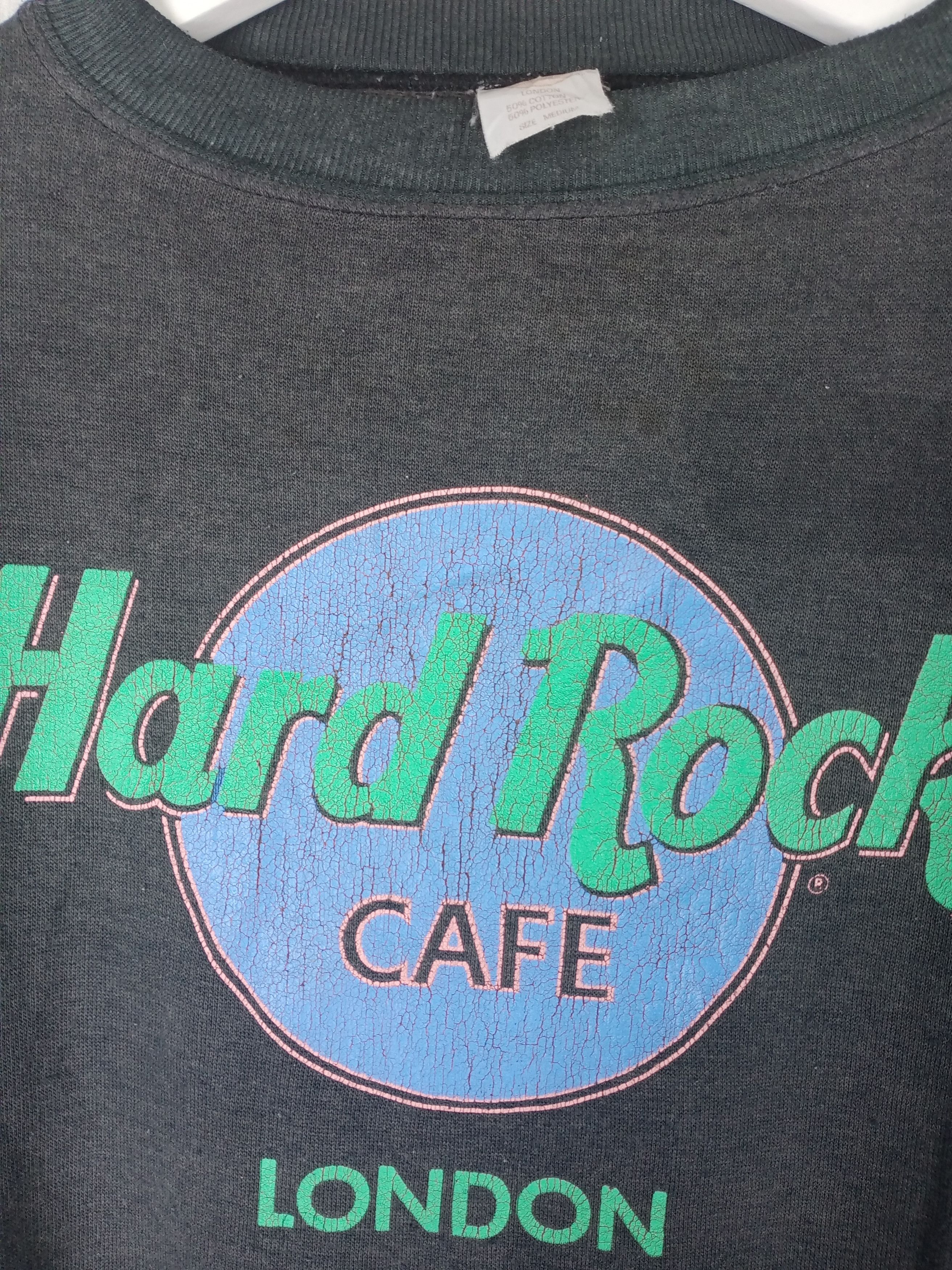 Hard Rock Cafe Vintage 90s Hard Rock Cafe London Sweatshirt Size US M / EU 48-50 / 2 - 6 Thumbnail