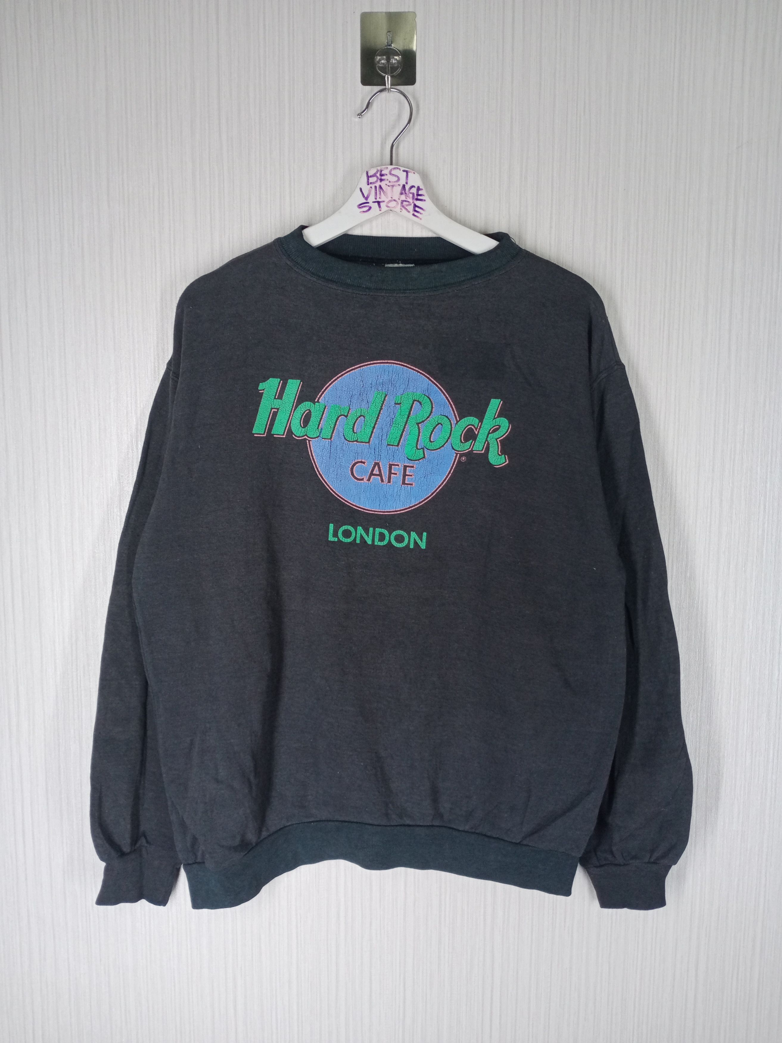 Hard Rock Cafe Vintage 90s Hard Rock Cafe London Sweatshirt Size US M / EU 48-50 / 2 - 2 Thumbnail