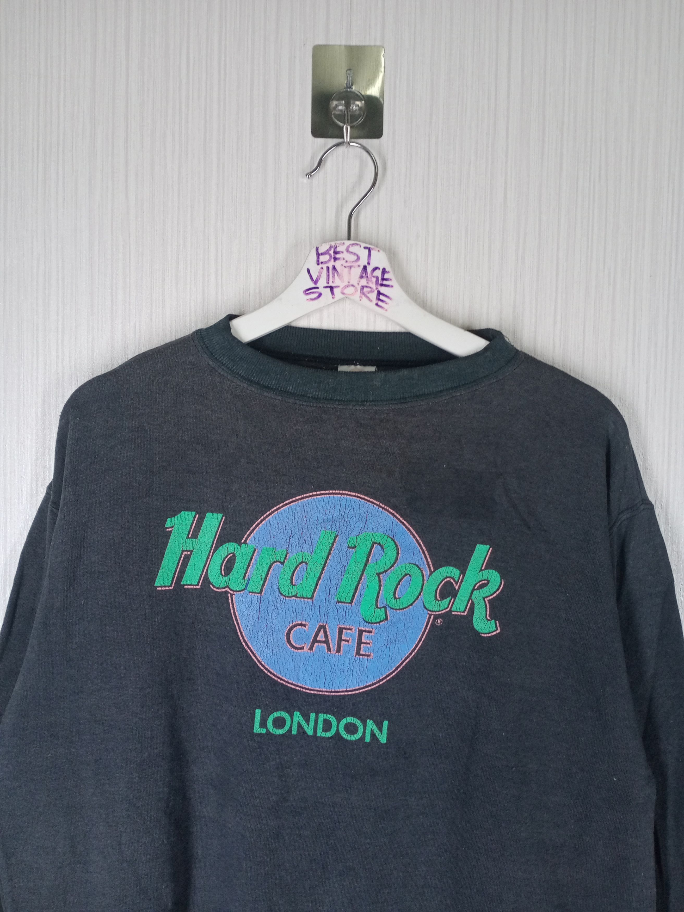 Hard Rock Cafe Vintage 90s Hard Rock Cafe London Sweatshirt Size US M / EU 48-50 / 2 - 1 Thumbnail