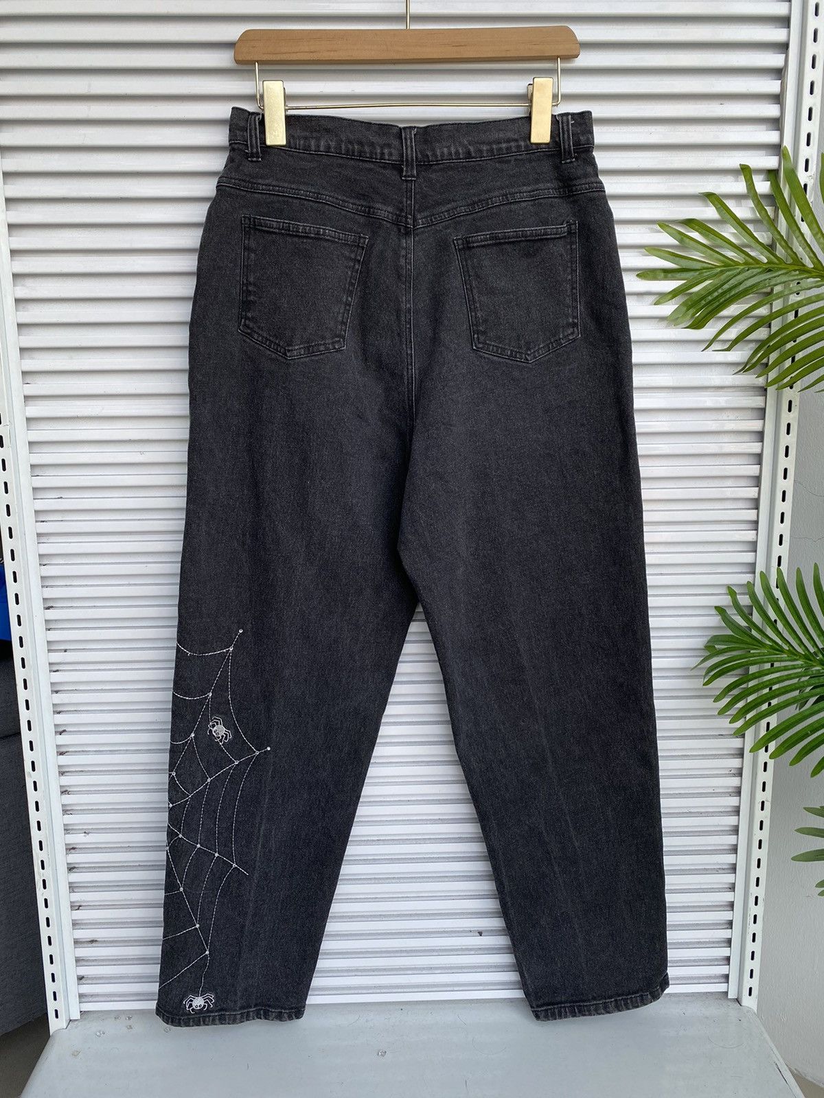 Japanese Brand × Other × Vintage Vintage Spider Web Embroidered Denim / Undercover IsseyYohji Size US 30 / EU 46 - 5 Thumbnail