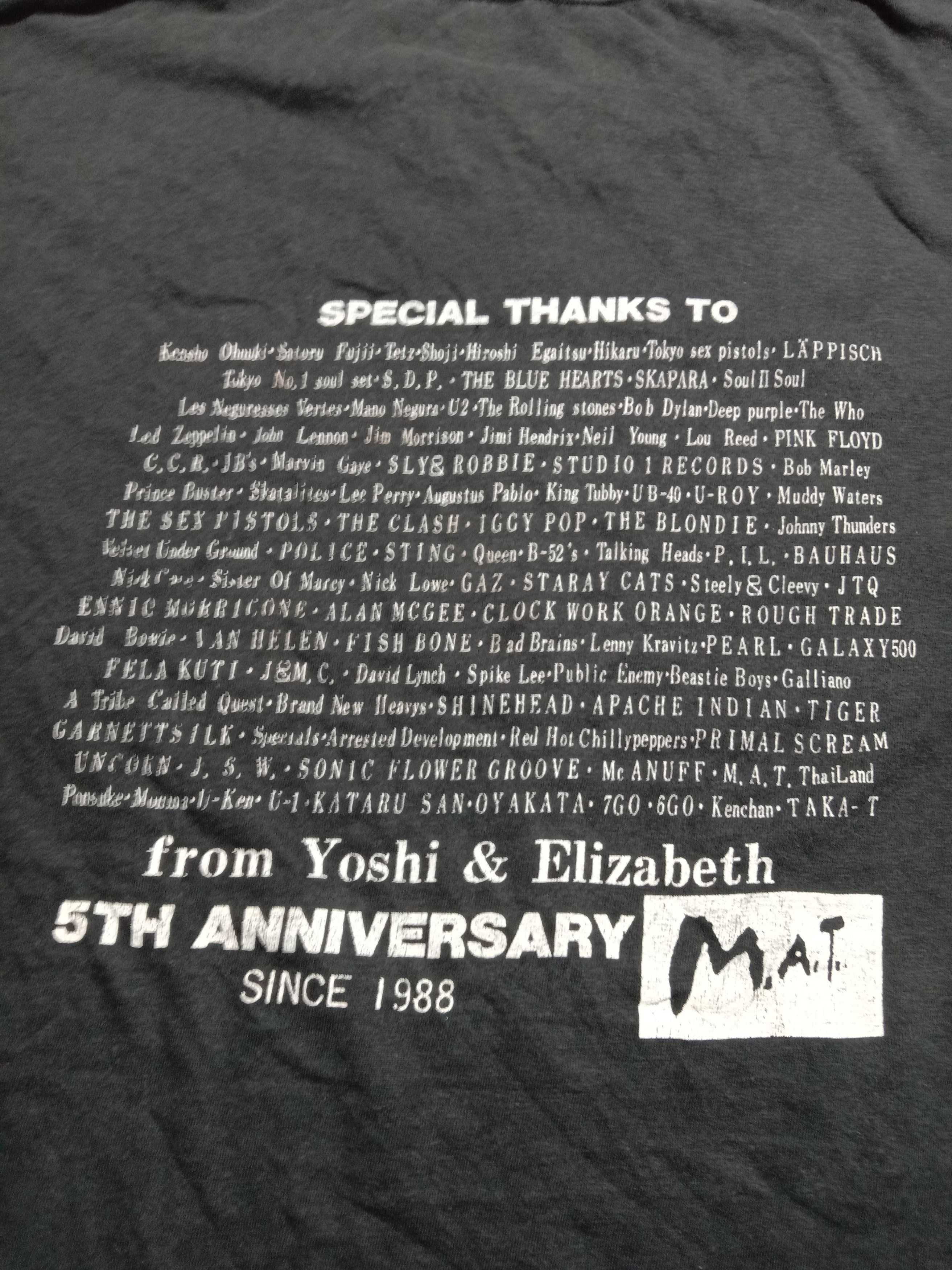 Band Tees Rare Thanks Bands Listed M.A.T Music 5th Anniversary Tee Size US M / EU 48-50 / 2 - 1 Thumbnail