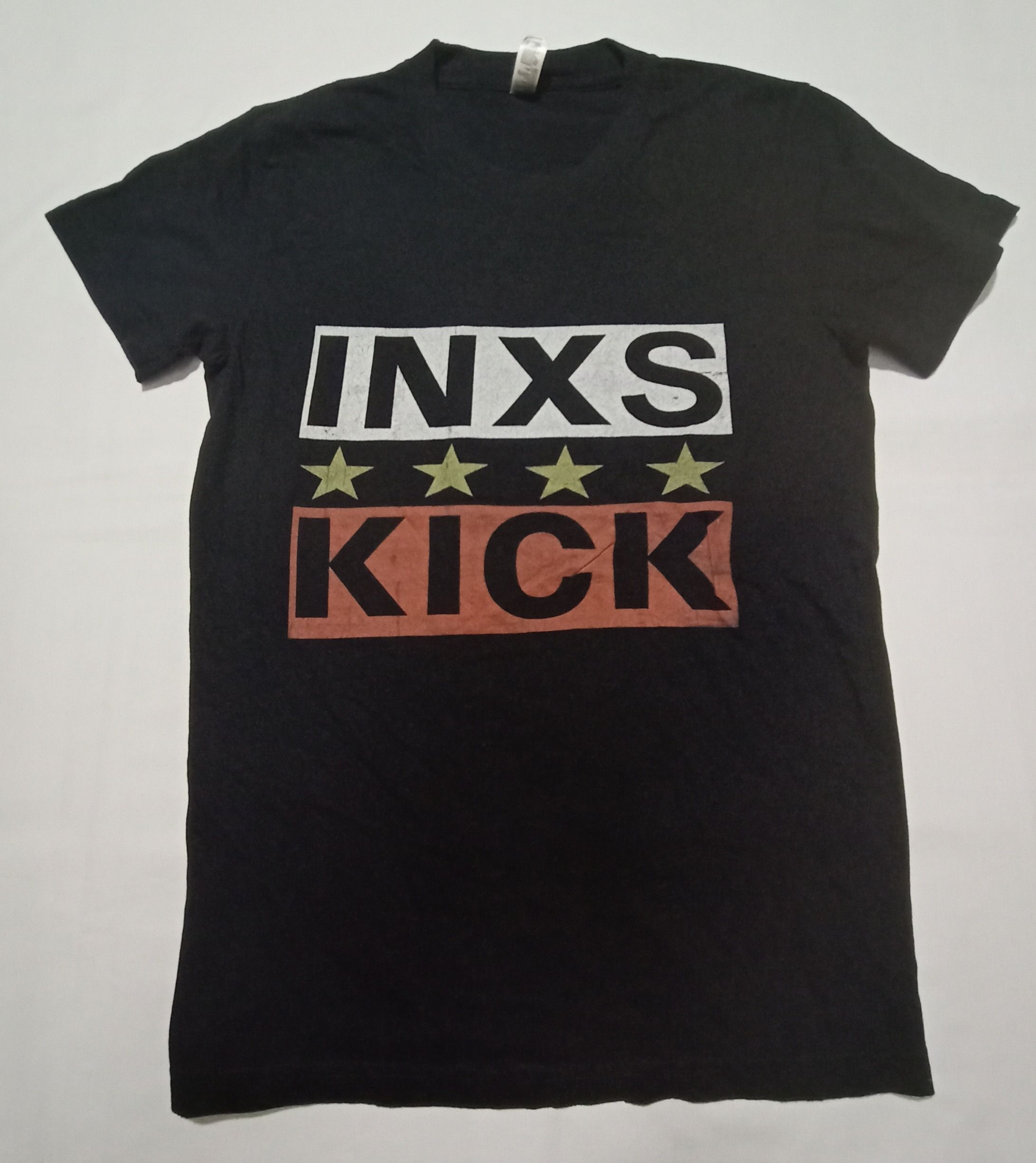 American Apparel INXS KICK Band Tees Big Printed Spell Out Rock Size US S / EU 44-46 / 1 - 1 Thumbnail