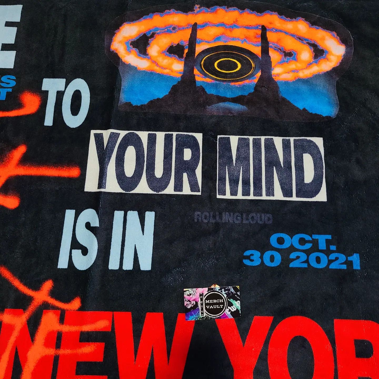Travis Scott Utopia Rolling Loud NY Beach Towel Size ONE SIZE - 2 Thumbnail