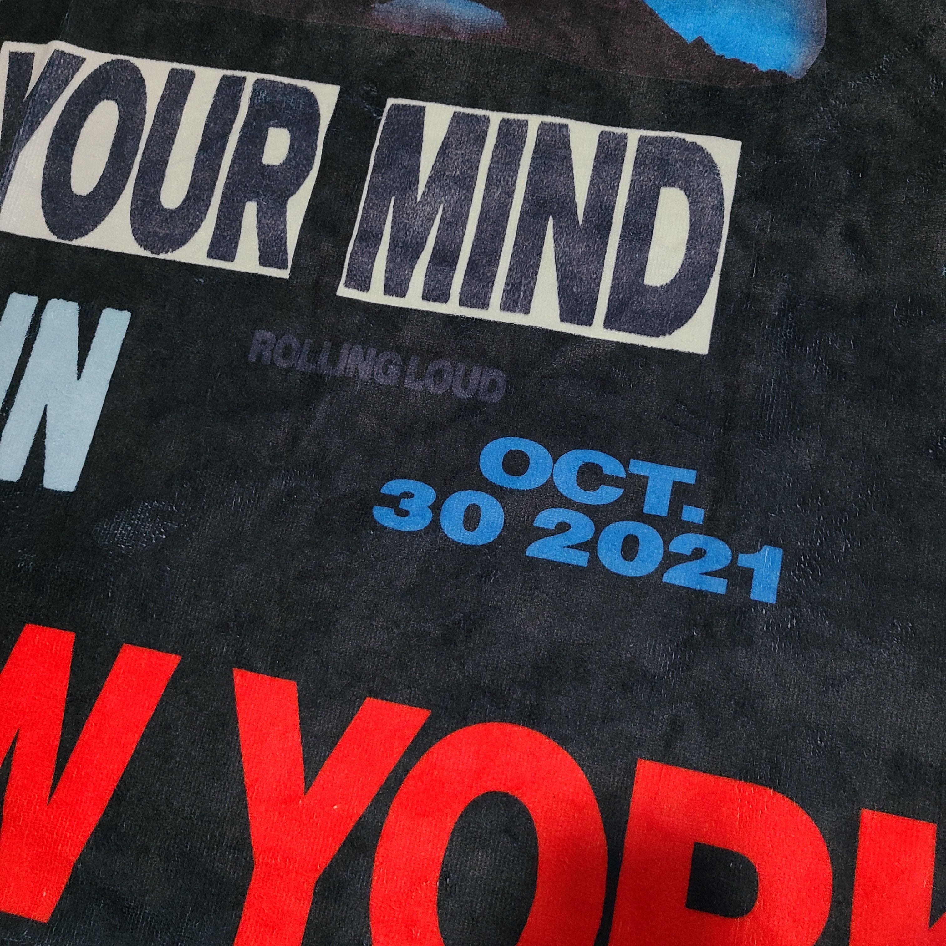 Travis Scott Utopia Rolling Loud NY Beach Towel Size ONE SIZE - 5 Thumbnail
