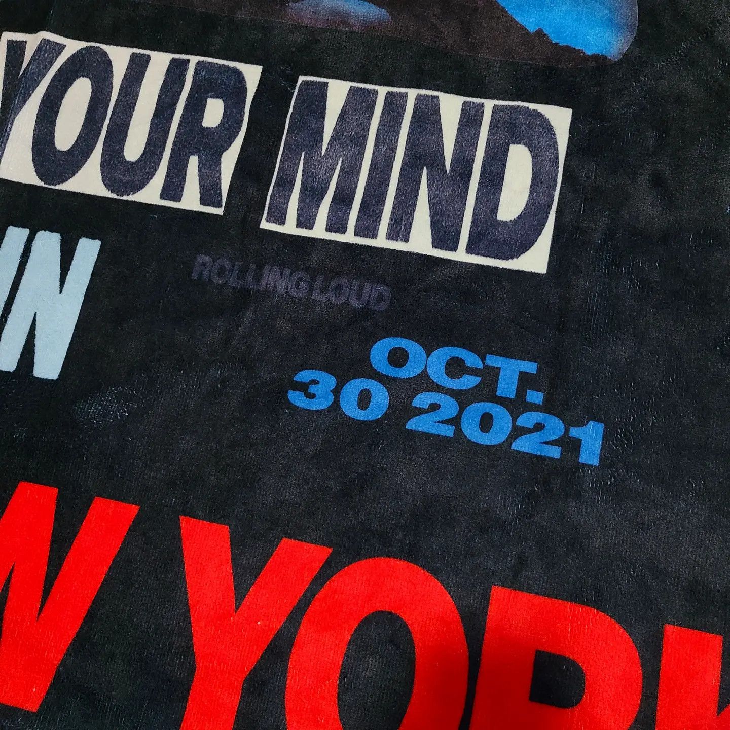 Travis Scott Utopia Rolling Loud NY Beach Towel Size ONE SIZE - 3 Thumbnail