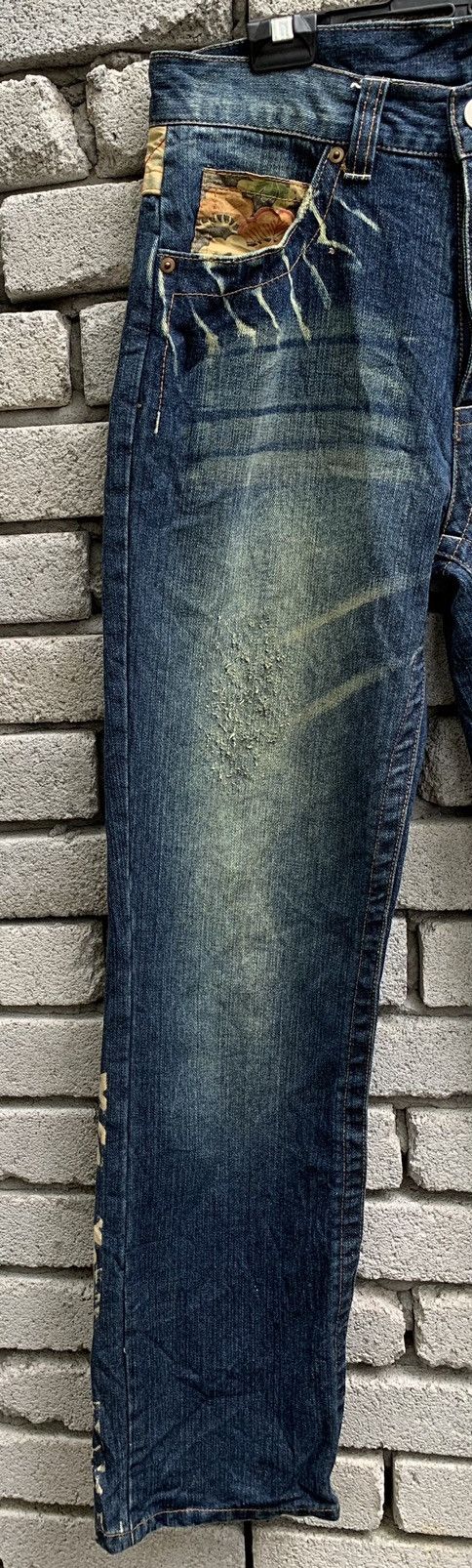 Art Comes First Dragon & Japanese Traditional Denim Pants Size US 31 - 15 Thumbnail