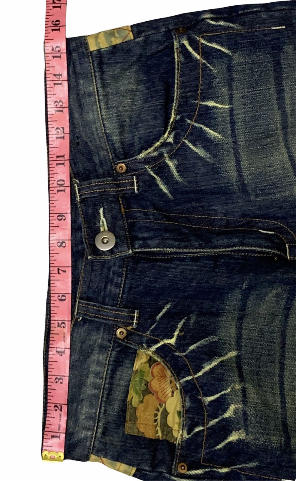 Art Comes First Dragon & Japanese Traditional Denim Pants Size US 31 - 18 Thumbnail