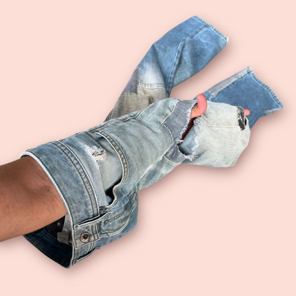 Diesel RARE DIESEL SAFADO DISTRESSED PATCHWORK JEANS Size US 34 / EU 50 - 25 Thumbnail