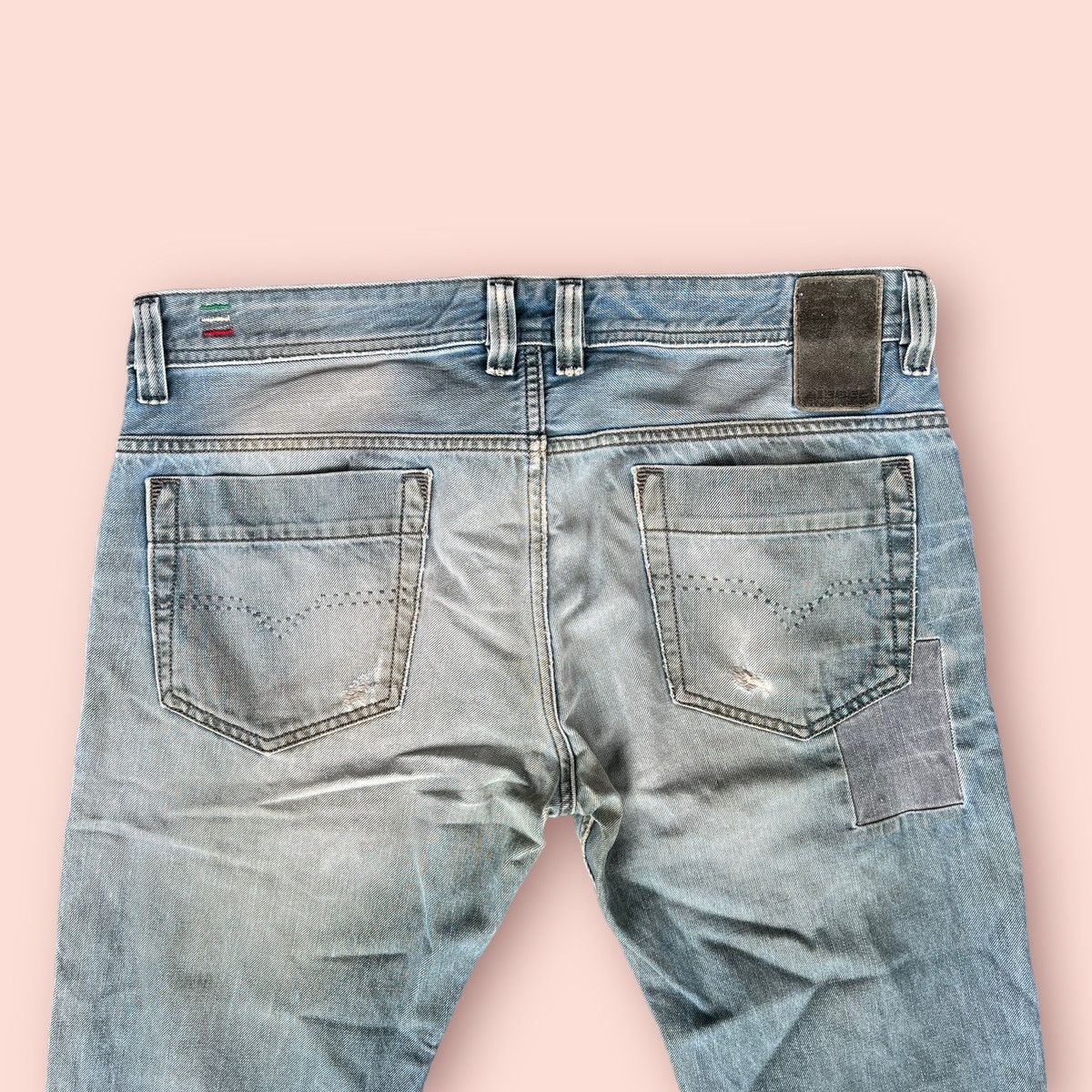 Diesel RARE DIESEL SAFADO DISTRESSED PATCHWORK JEANS Size US 34 / EU 50 - 13 Thumbnail