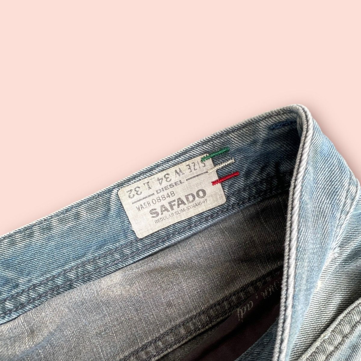 Diesel RARE DIESEL SAFADO DISTRESSED PATCHWORK JEANS Size US 34 / EU 50 - 12 Thumbnail