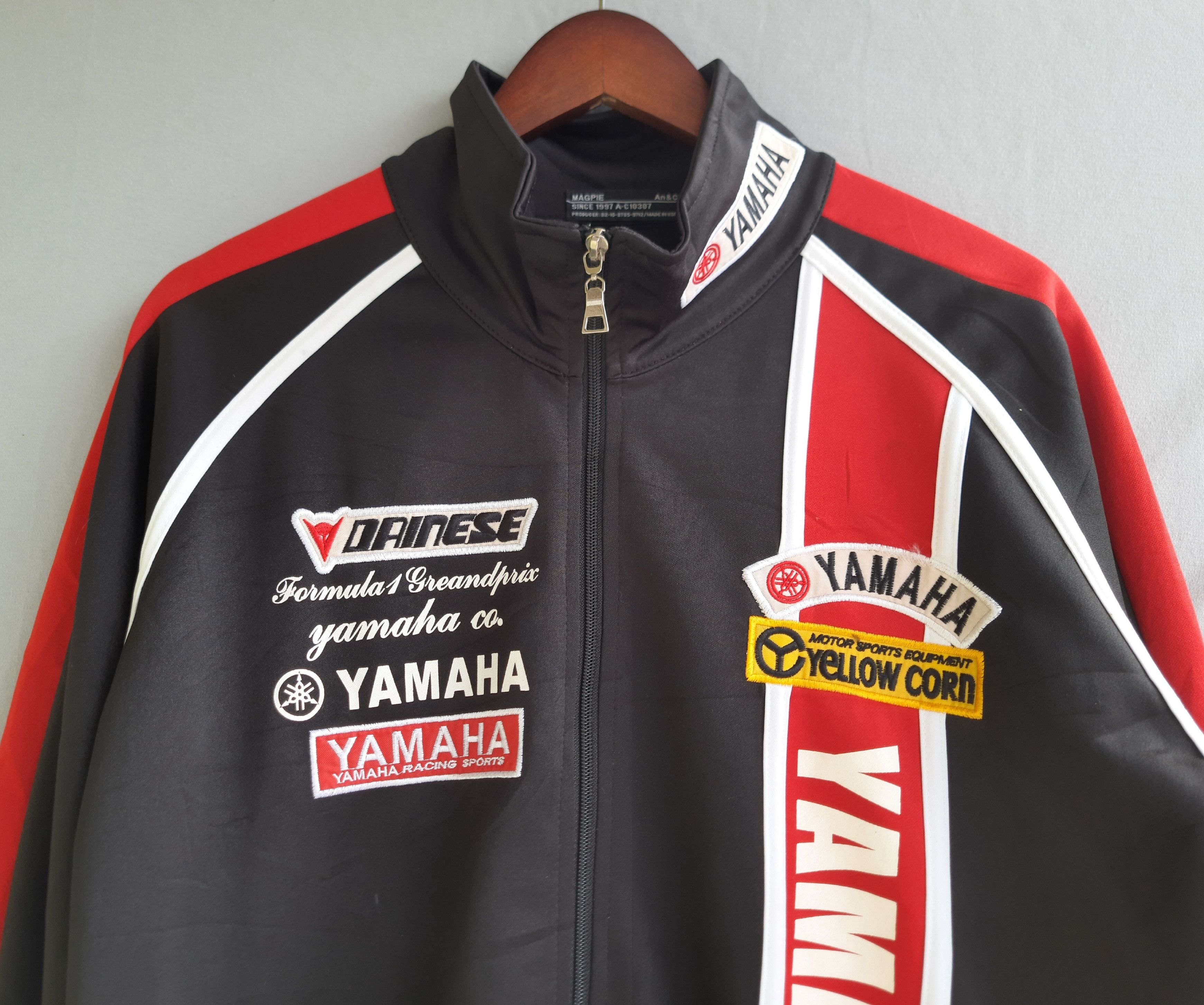 Yamaha Vintage YAMAHA RACING YELLOW CORN DAINESE Track Jacket Size US M / EU 48-50 / 2 - 3 Thumbnail