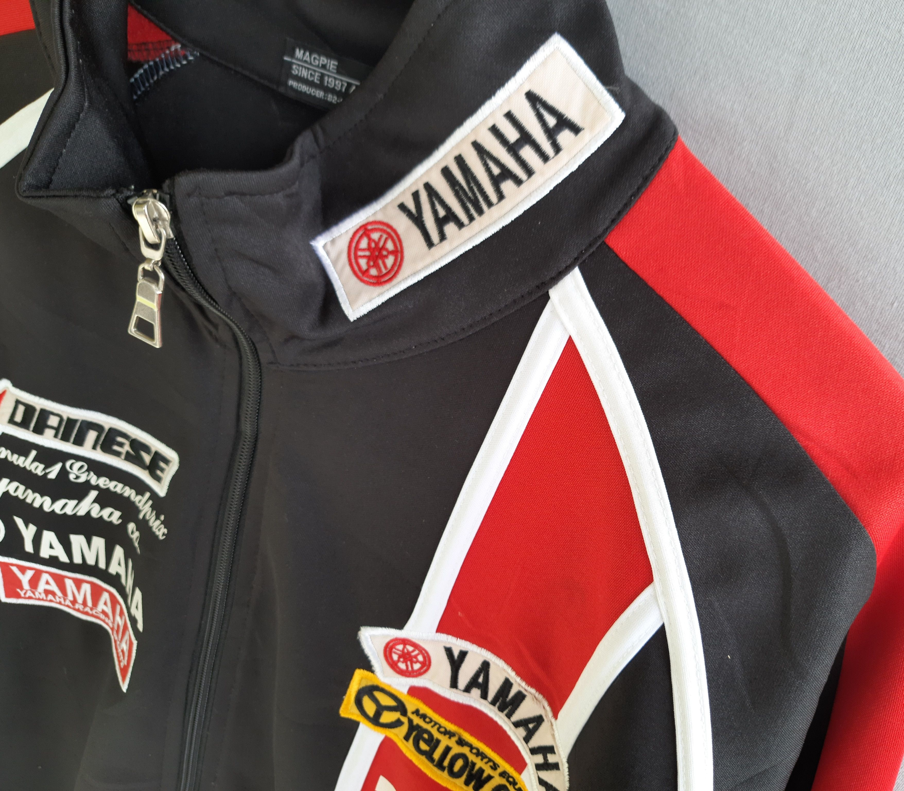 Yamaha Vintage YAMAHA RACING YELLOW CORN DAINESE Track Jacket Size US M / EU 48-50 / 2 - 7 Thumbnail