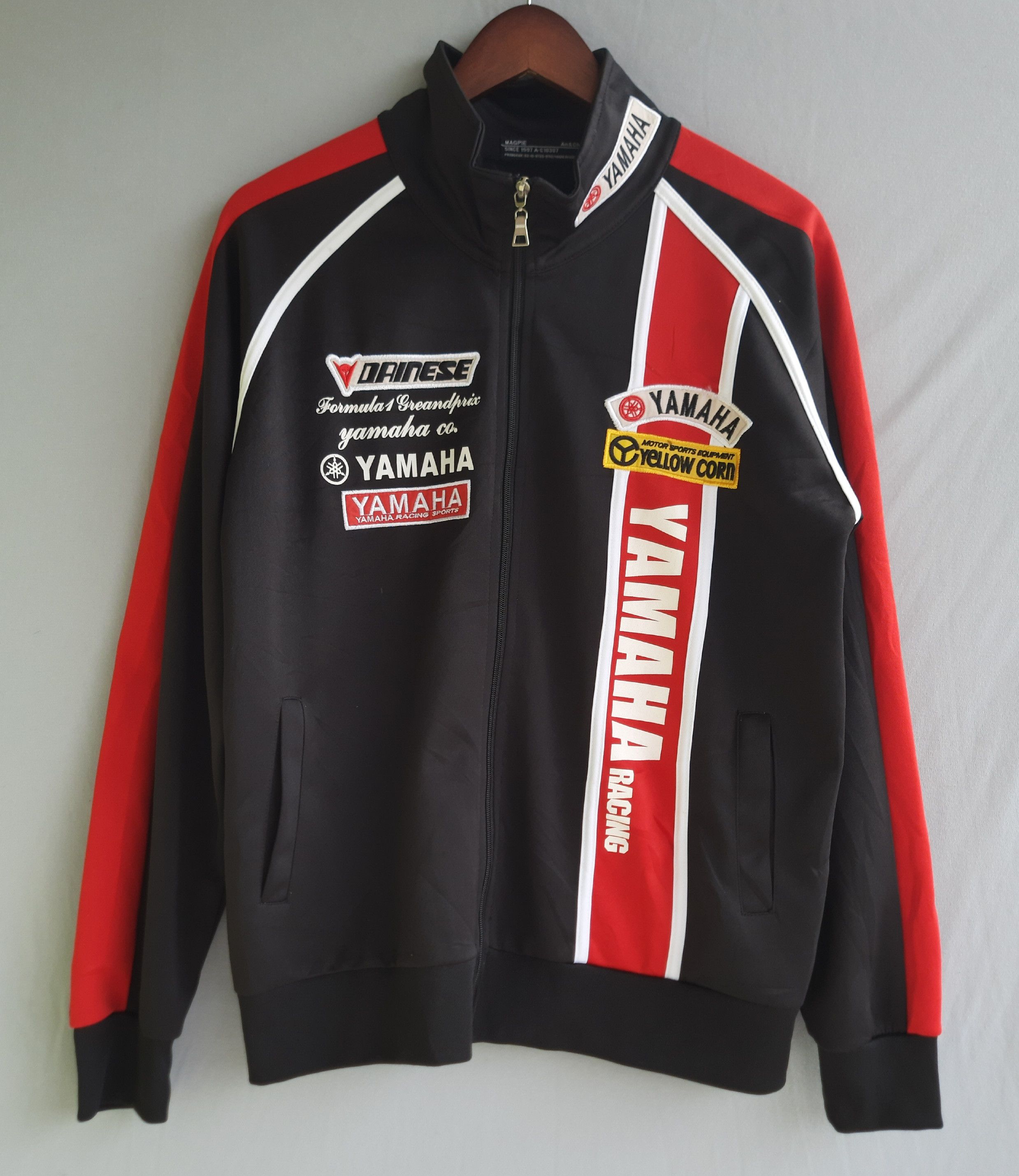 Yamaha Vintage YAMAHA RACING YELLOW CORN DAINESE Track Jacket Size US M / EU 48-50 / 2 - 1 Thumbnail
