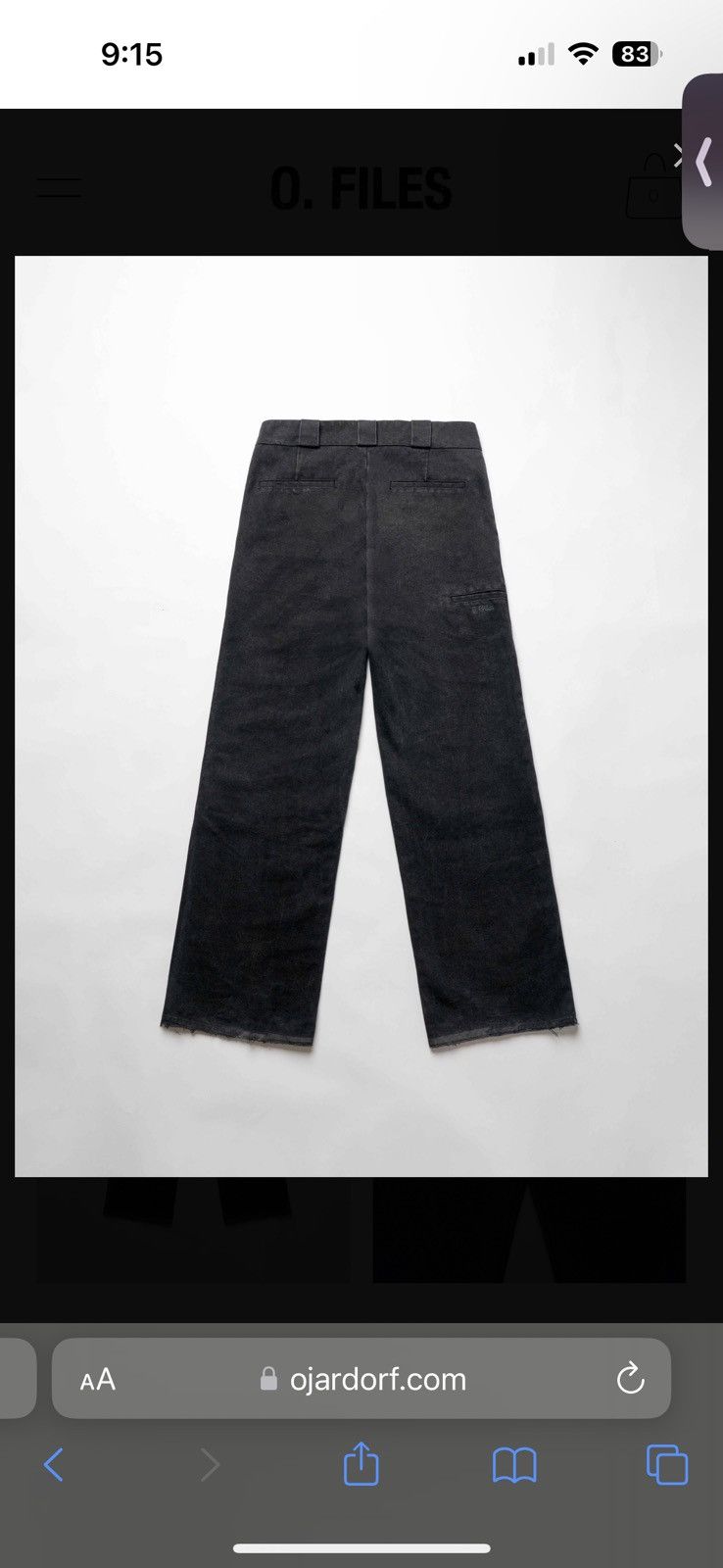 Ojardorf 3D WIDE DOUBLE KNEE PANT (MARBLE BLACK) Size US 32 / EU 48 - 5 Thumbnail