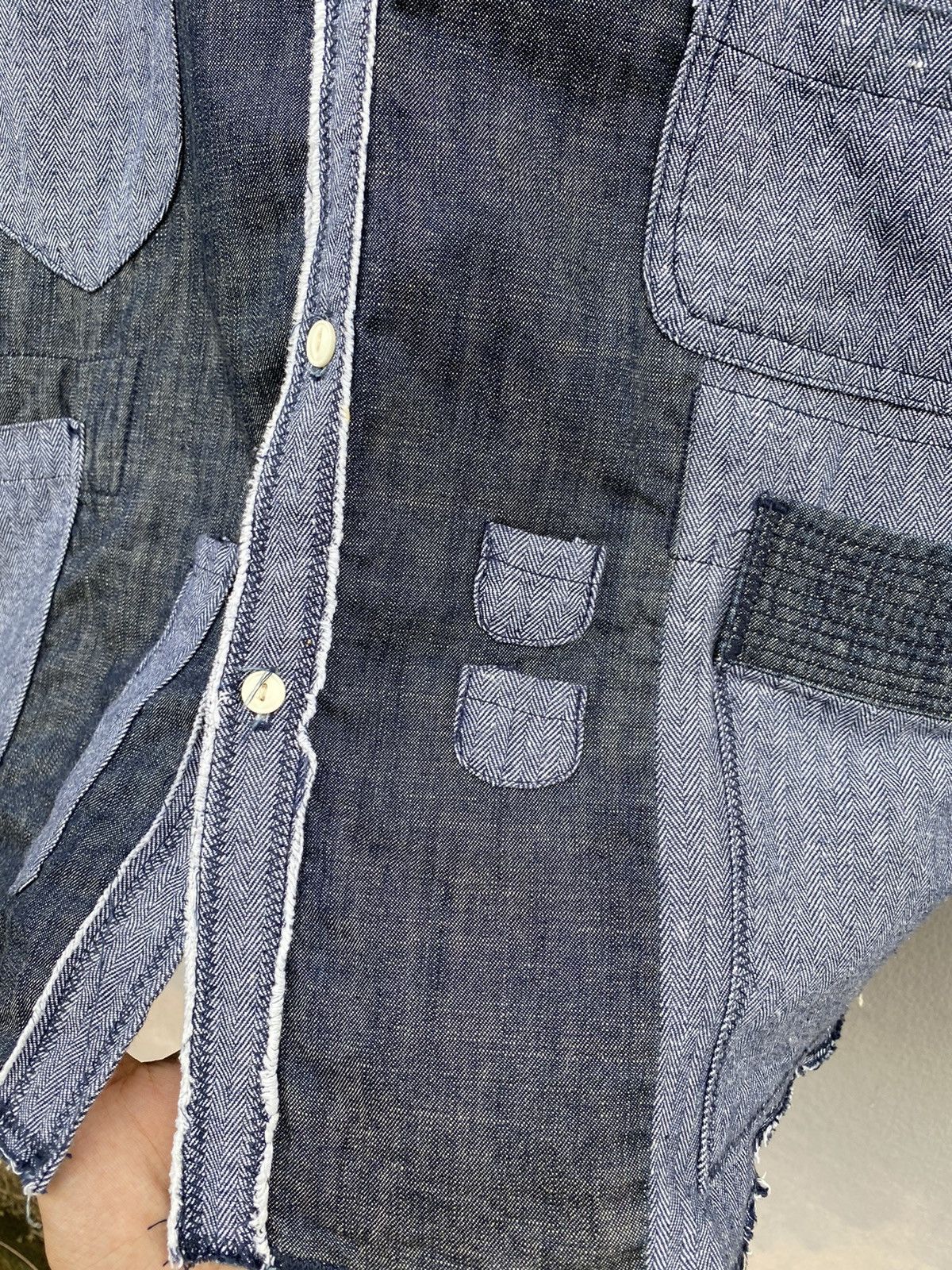 Japanese Brand × go slow caravan 💥Go Slow Caravan Multipocket/Patcworks Rebuild Rare Denim Size US S / EU 44-46 / 1 - 10 Thumbnail
