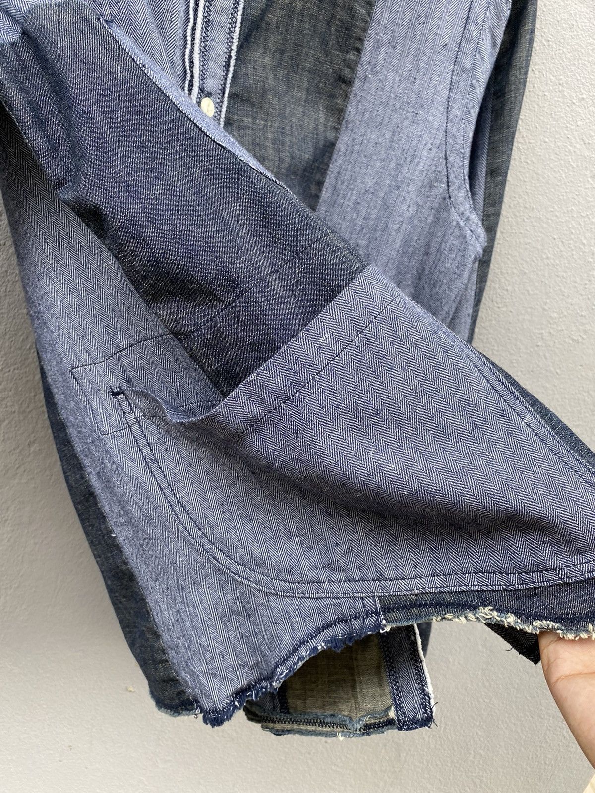 Japanese Brand × go slow caravan 💥Go Slow Caravan Multipocket/Patcworks Rebuild Rare Denim Size US S / EU 44-46 / 1 - 12 Thumbnail