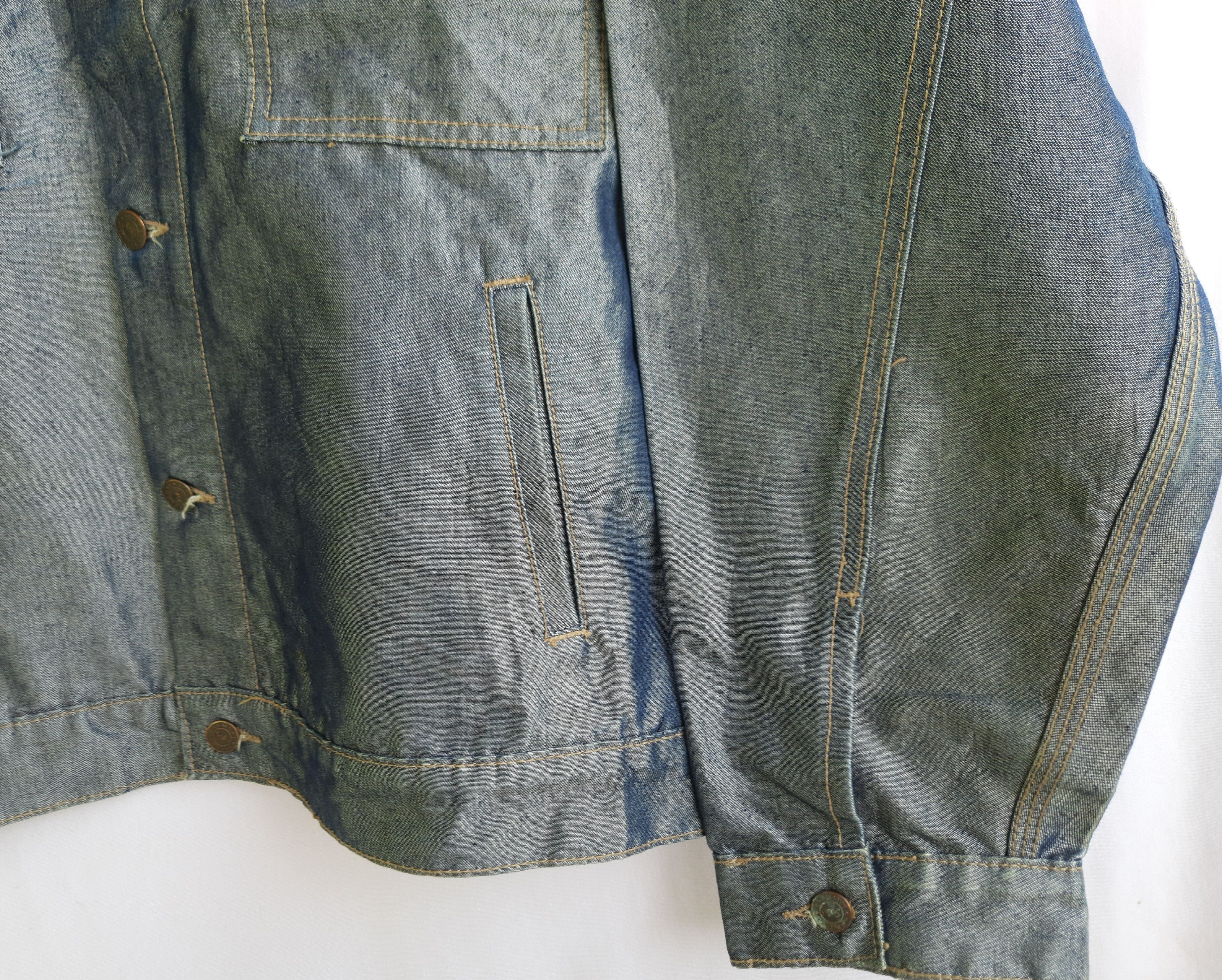 Japanese Brand Y2K SOLO SEMORE Luminous Engineering Denim Jacket Size US XL / EU 56 / 4 - 8 Thumbnail