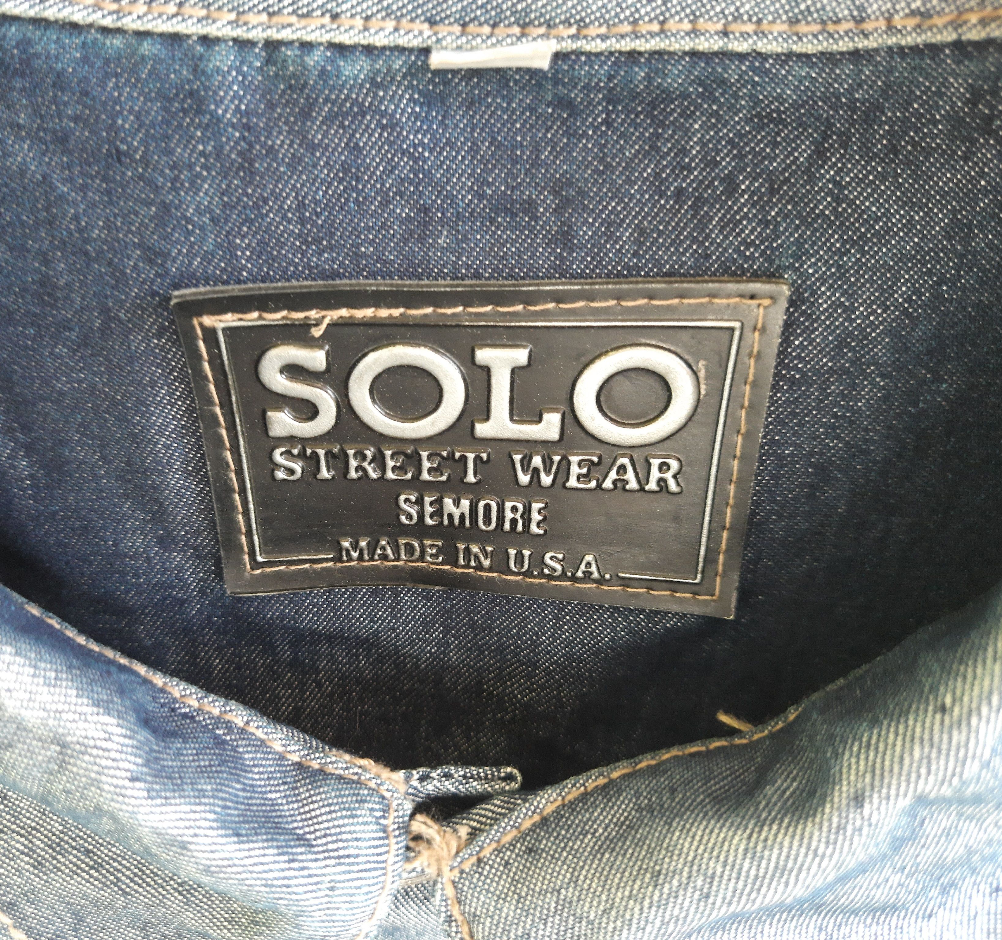 Japanese Brand Y2K SOLO SEMORE Luminous Engineering Denim Jacket Size US XL / EU 56 / 4 - 9 Thumbnail