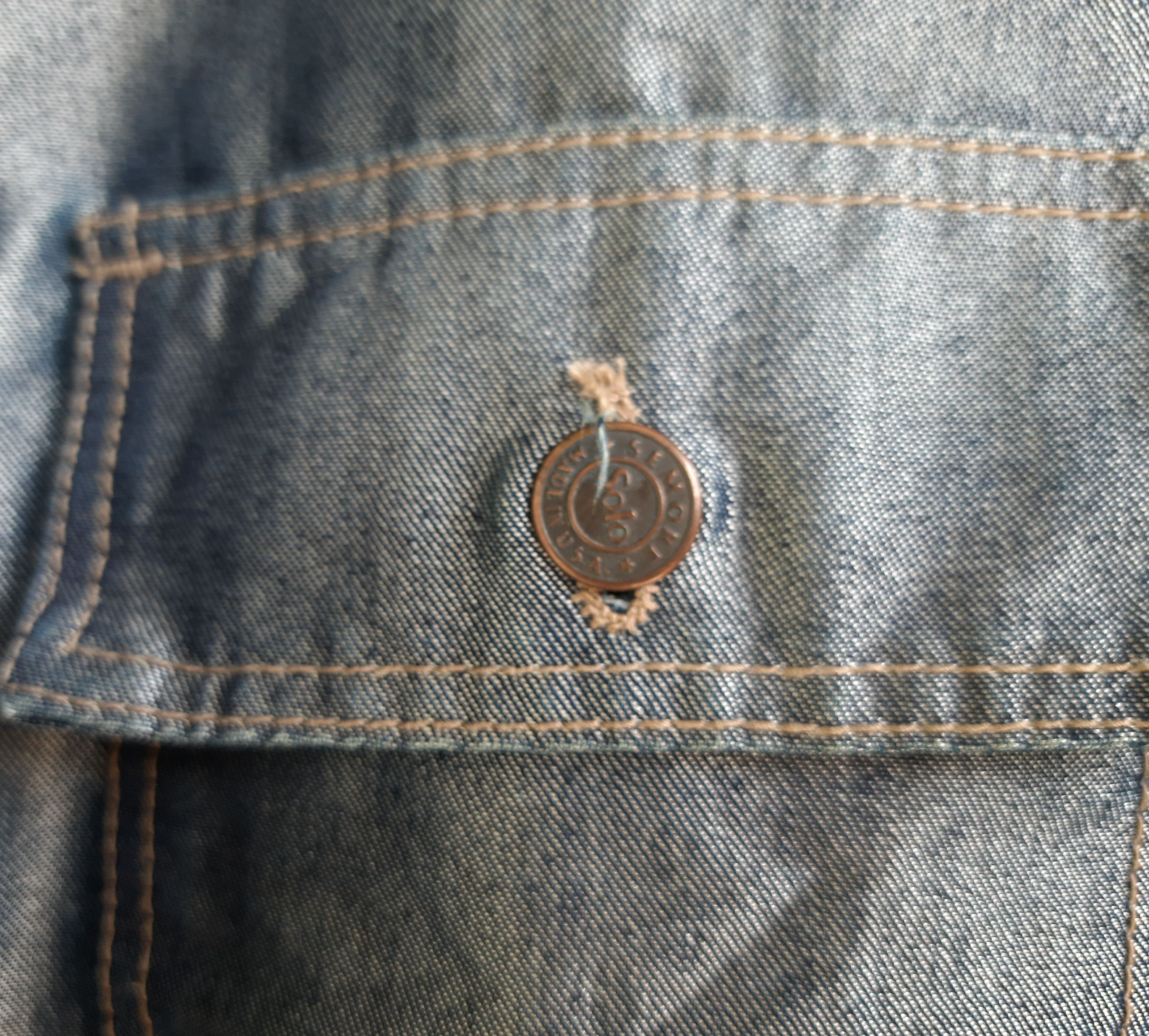 Japanese Brand Y2K SOLO SEMORE Luminous Engineering Denim Jacket Size US XL / EU 56 / 4 - 7 Thumbnail