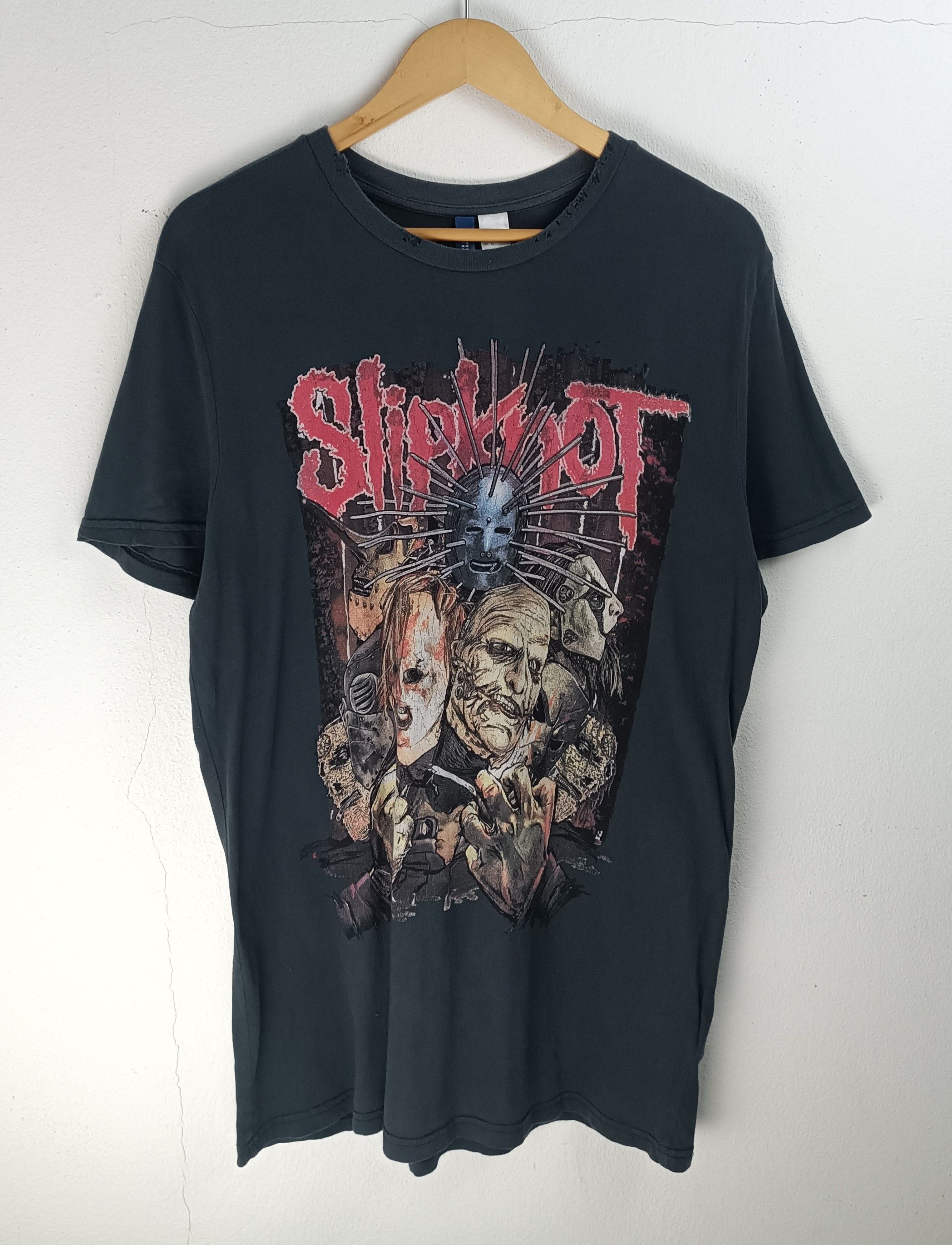 Band Tees VINTAGE DISTRESSED SLIPKNOT TEE (metallica rammstein korn) Size M / US 6-8 / IT 42-44 - 3 Thumbnail