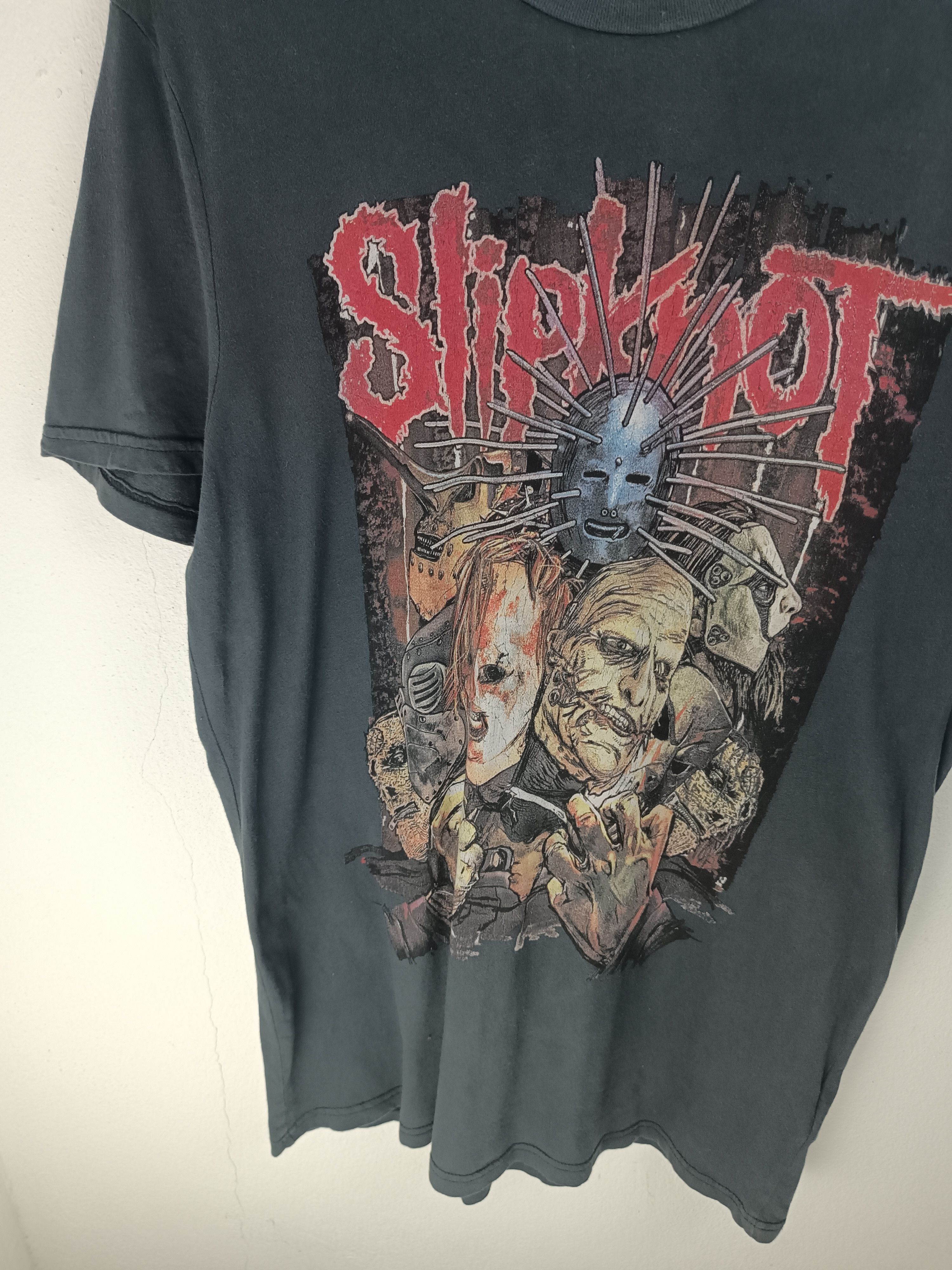 Band Tees VINTAGE DISTRESSED SLIPKNOT TEE (metallica rammstein korn) Size M / US 6-8 / IT 42-44 - 7 Thumbnail