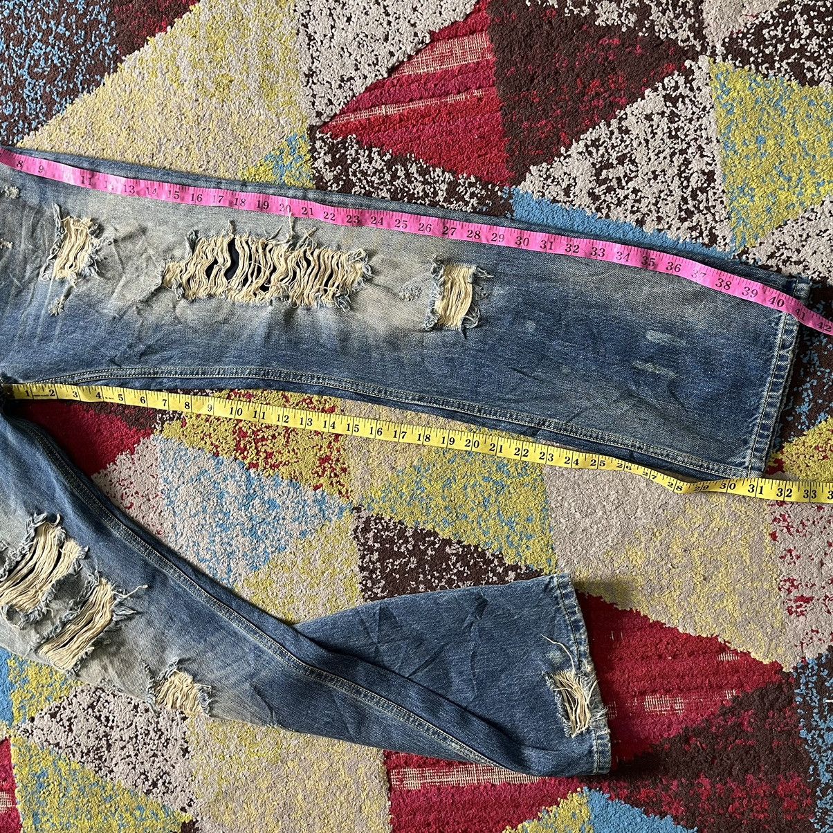 Diesel × Vintage Vintage Diesel Distressing Denim Viker Made In Italy Size US 29 - 19 Thumbnail