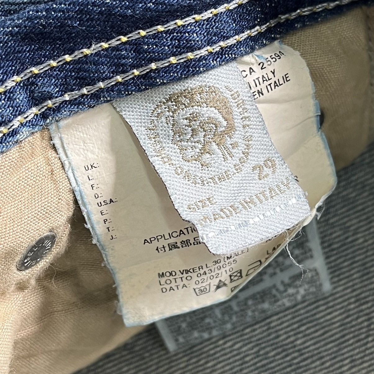 Diesel × Vintage Vintage Diesel Distressing Denim Viker Made In Italy Size US 29 - 3 Thumbnail