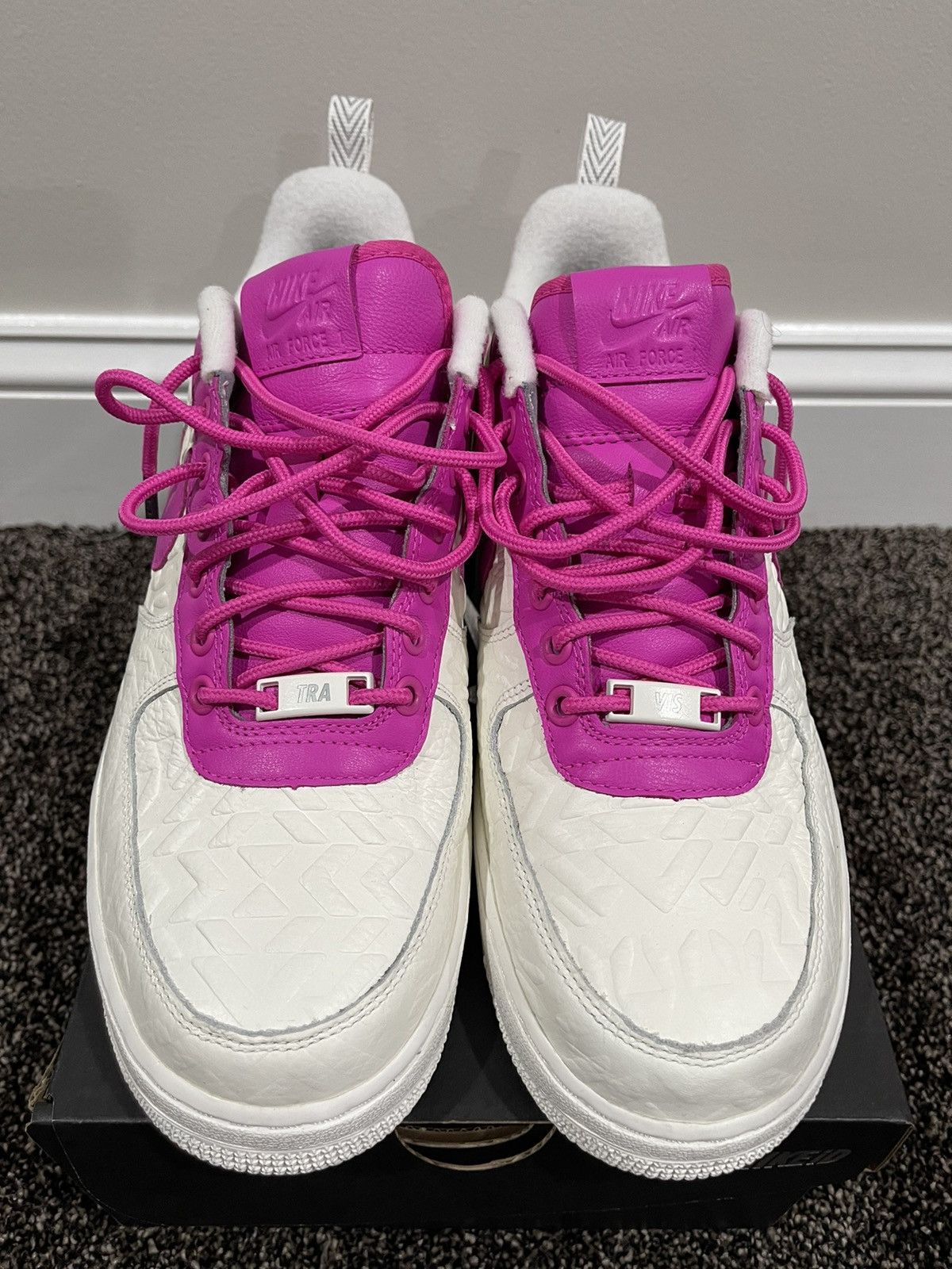 Nike Nike iD Air Force 1 Low White / Pink Size US 10 / EU 43 - 6 Thumbnail