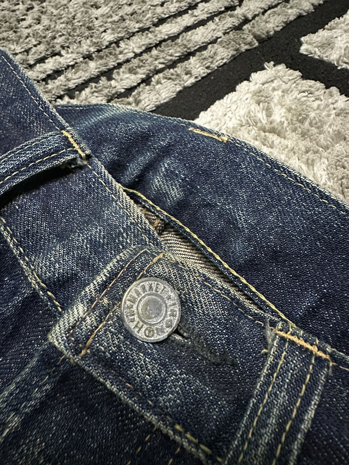 Blue Blue Japan 28x29 Blue blue Japan rusty wash denim jeans Size US 28 / EU 44 - 4 Thumbnail