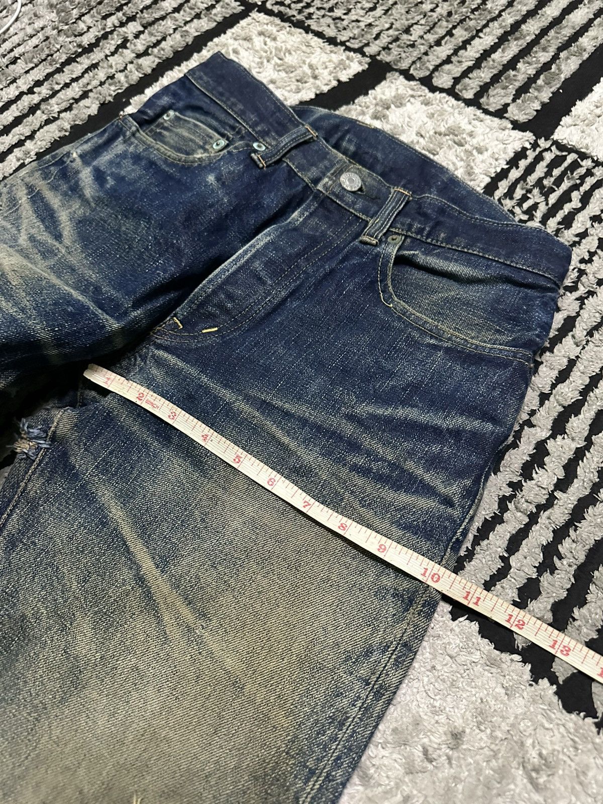 Blue Blue Japan 28x29 Blue blue Japan rusty wash denim jeans Size US 28 / EU 44 - 14 Thumbnail