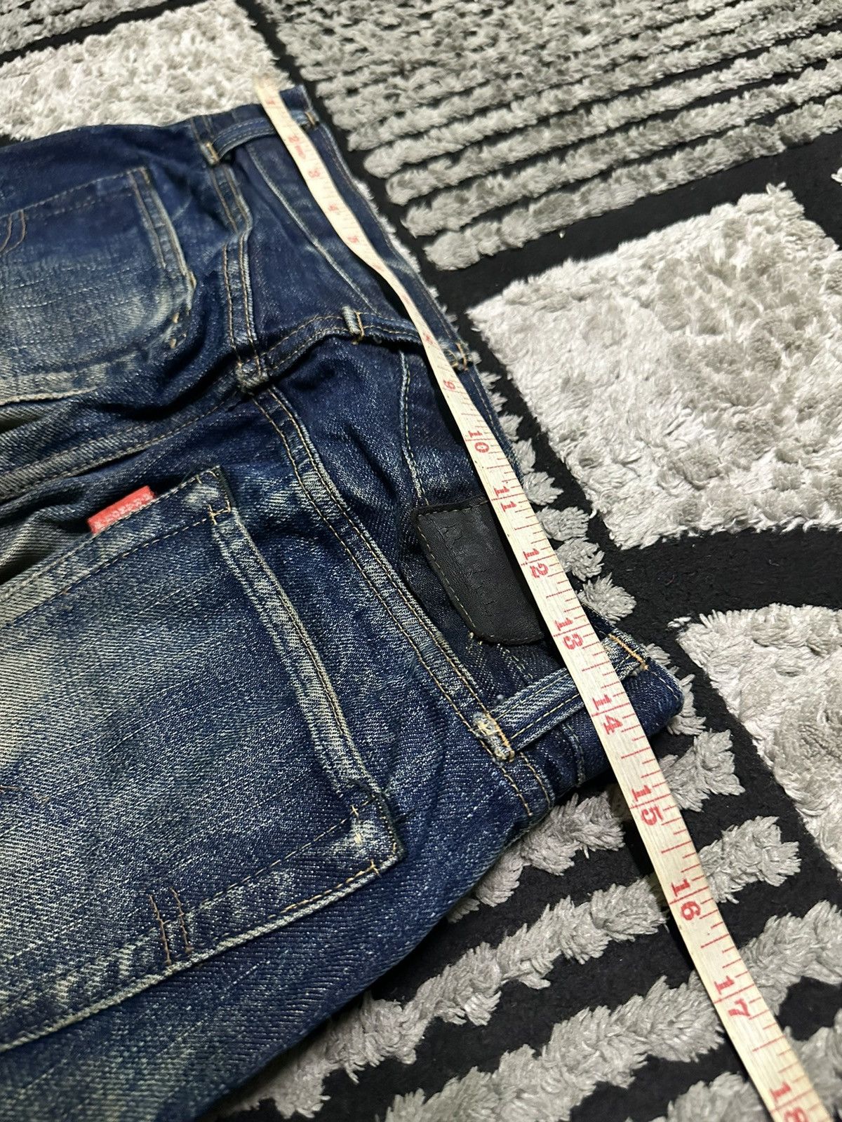 Blue Blue Japan 28x29 Blue blue Japan rusty wash denim jeans Size US 28 / EU 44 - 9 Thumbnail