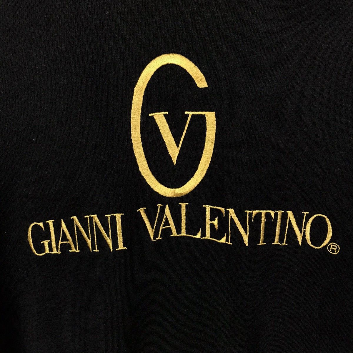 Gianni Valentino Last Drop‼️ Gianni Valentino Gold Embroidered Logo Sweatshirt Size US L / EU 52-54 / 3 - 3 Thumbnail