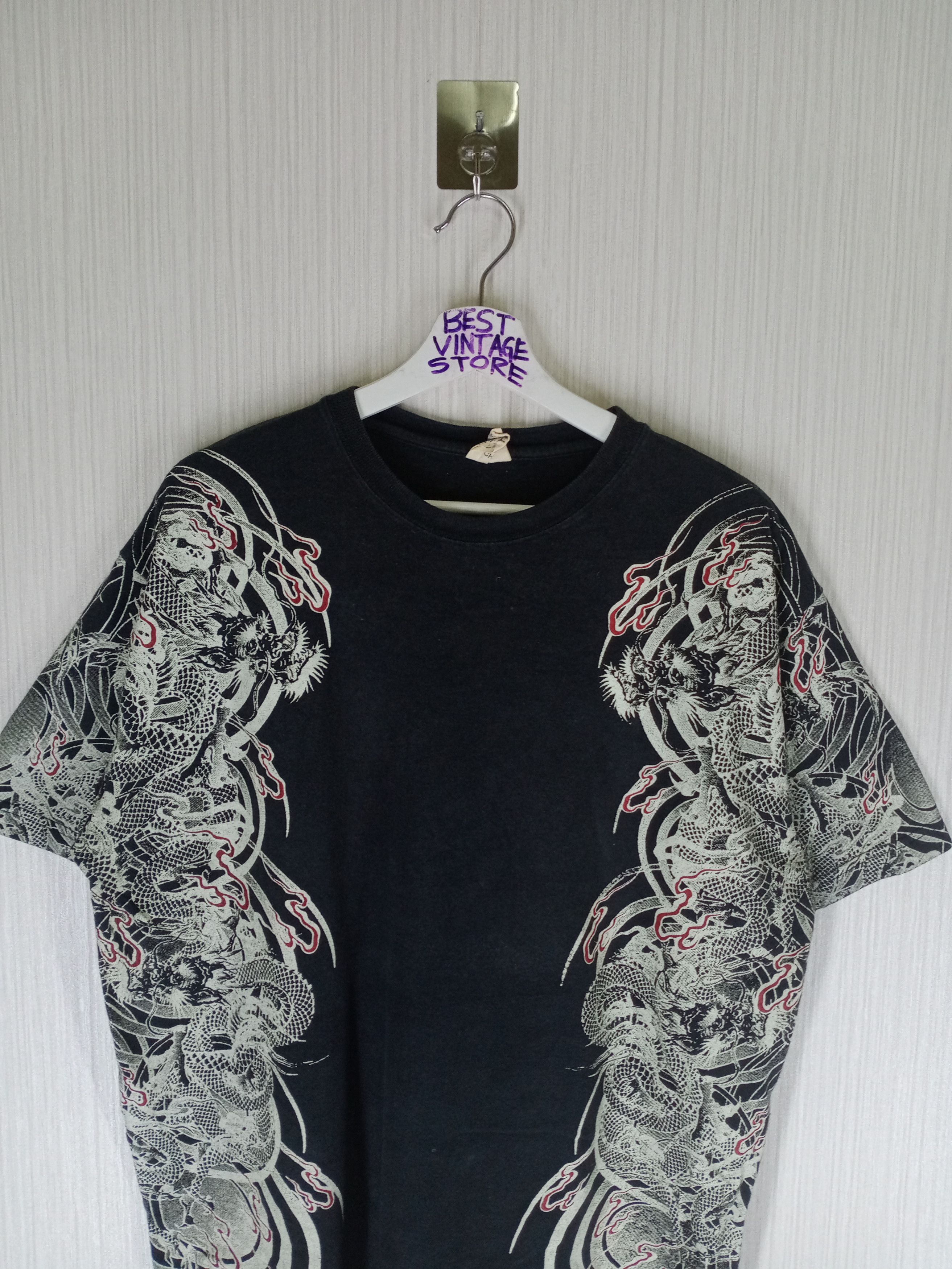 Japanese Brand Japanese Brand Dragon Tshirt Sukajan Dragon Overprint Size US XL / EU 56 / 4 - 6 Thumbnail