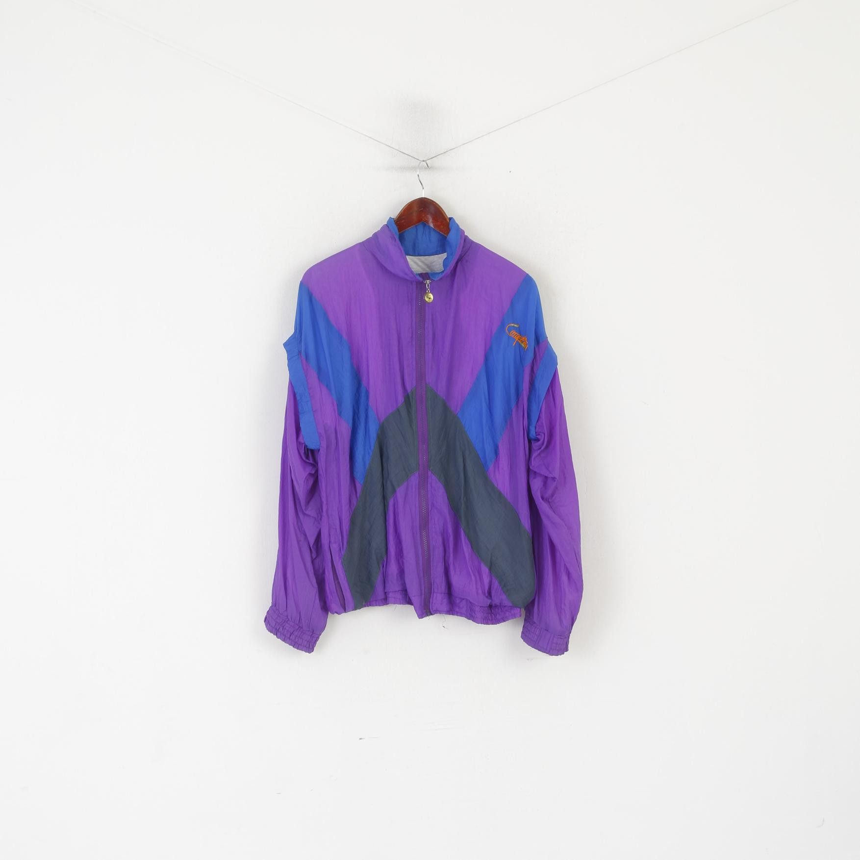 Vintage Competition Men XL Jacket Purple Nylon 90s Size US XL / EU 56 / 4 - 1 Thumbnail
