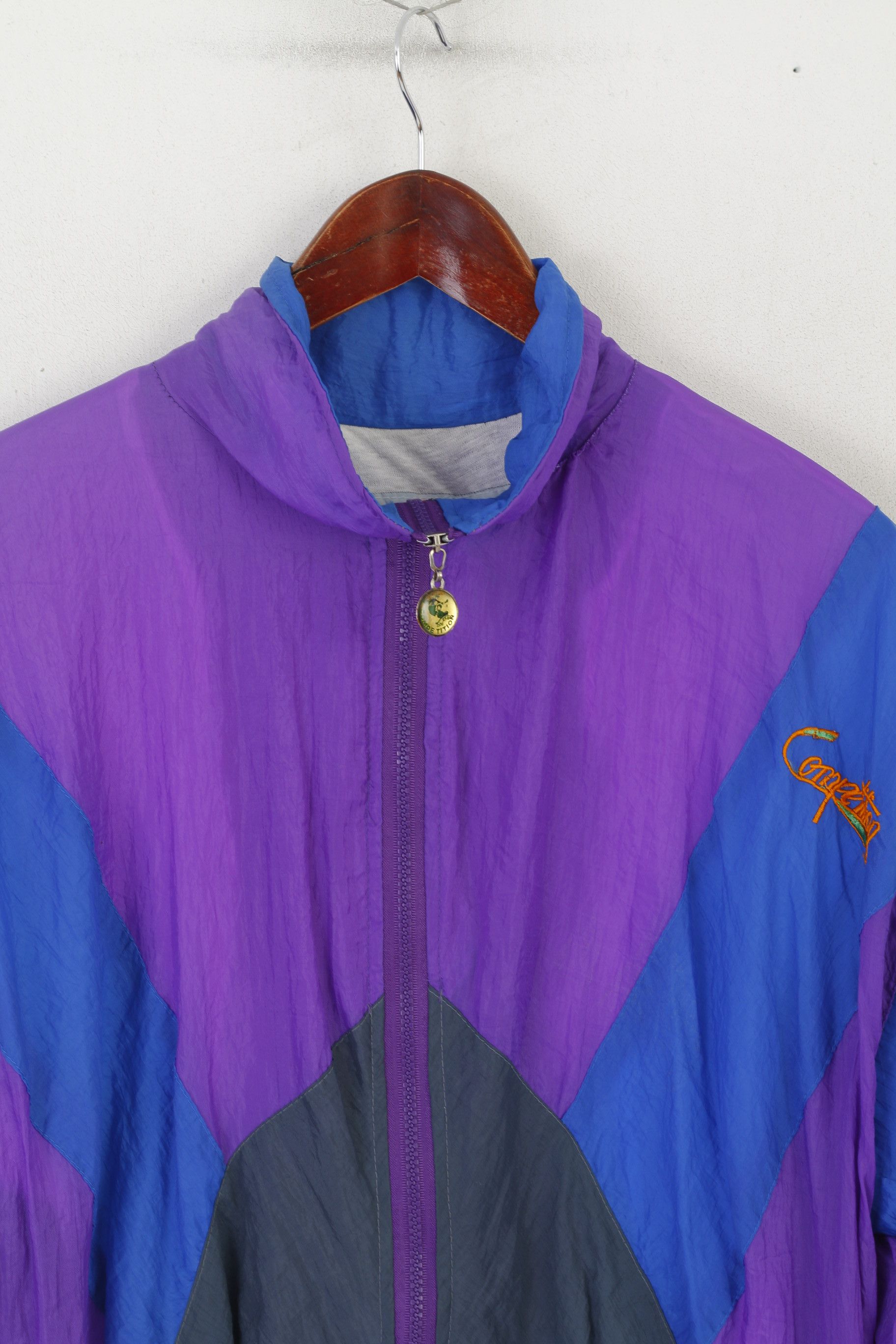 Vintage Competition Men XL Jacket Purple Nylon 90s Size US XL / EU 56 / 4 - 2 Thumbnail