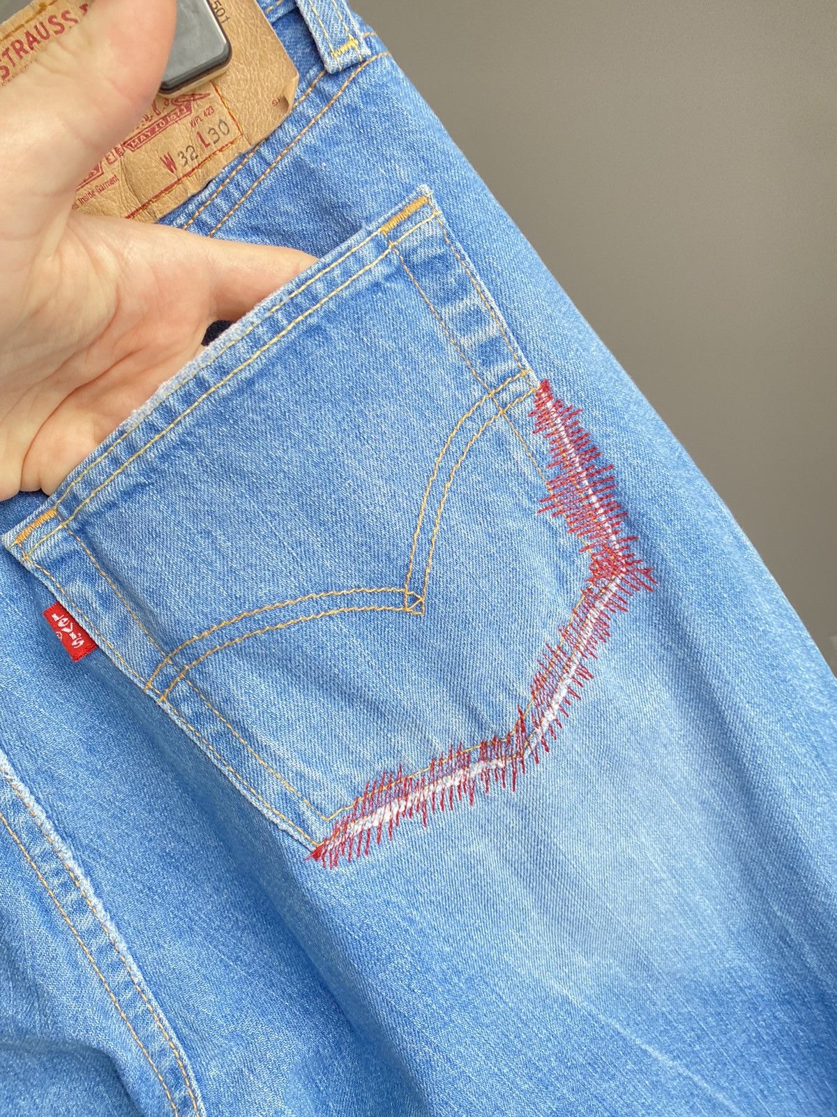 Levi's Levis 501 Jeans Blue Denim Size US 32 / EU 48 - 7 Thumbnail