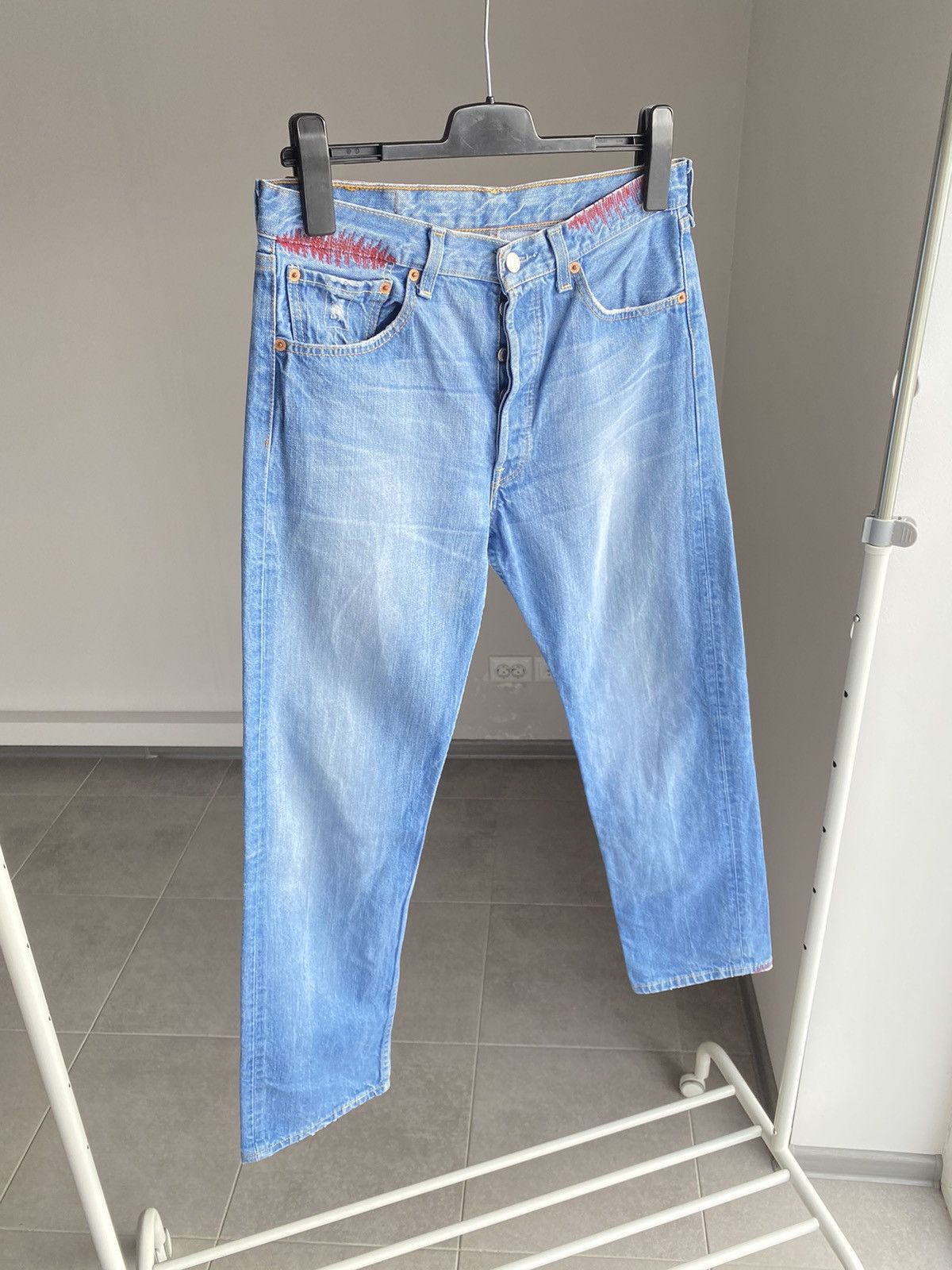 Levi's Levis 501 Jeans Blue Denim Size US 32 / EU 48 - 8 Thumbnail