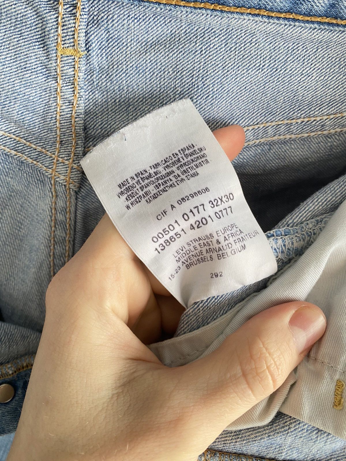 Levi's Levis 501 Jeans Blue Denim Size US 32 / EU 48 - 12 Thumbnail