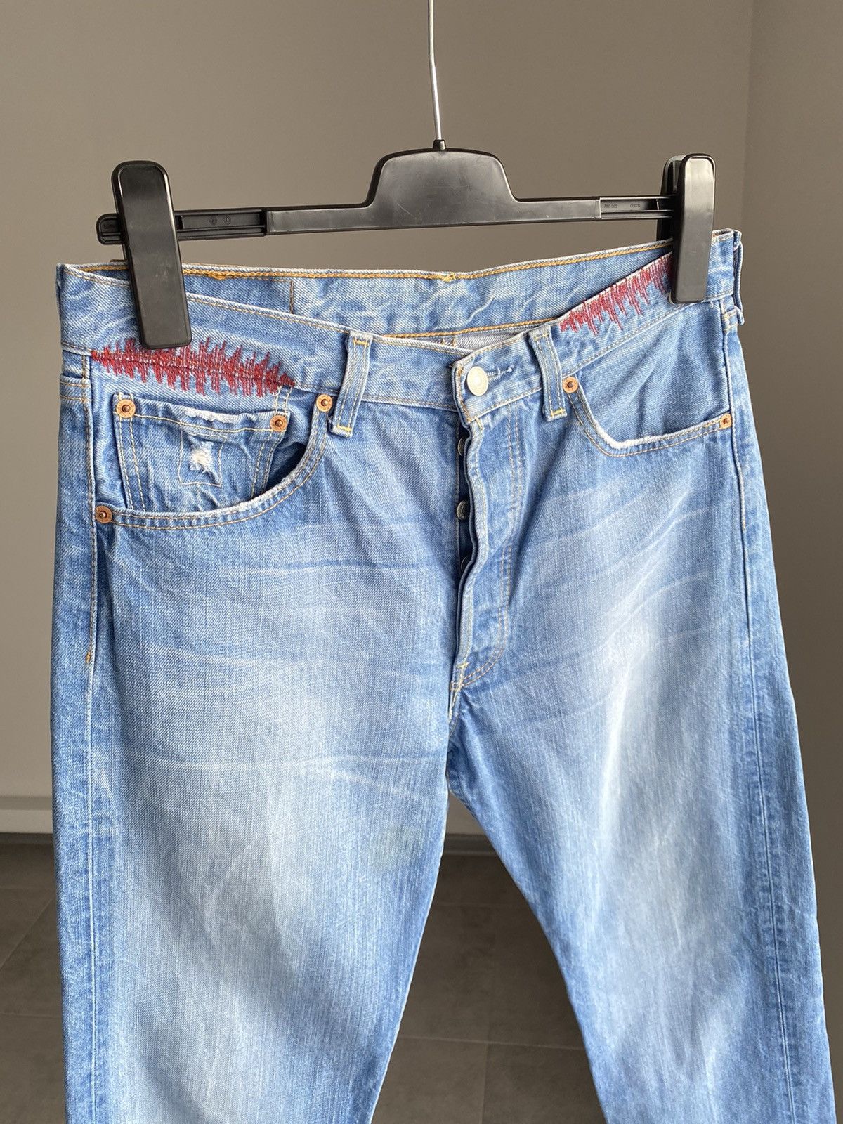 Levi's Levis 501 Jeans Blue Denim Size US 32 / EU 48 - 13 Thumbnail