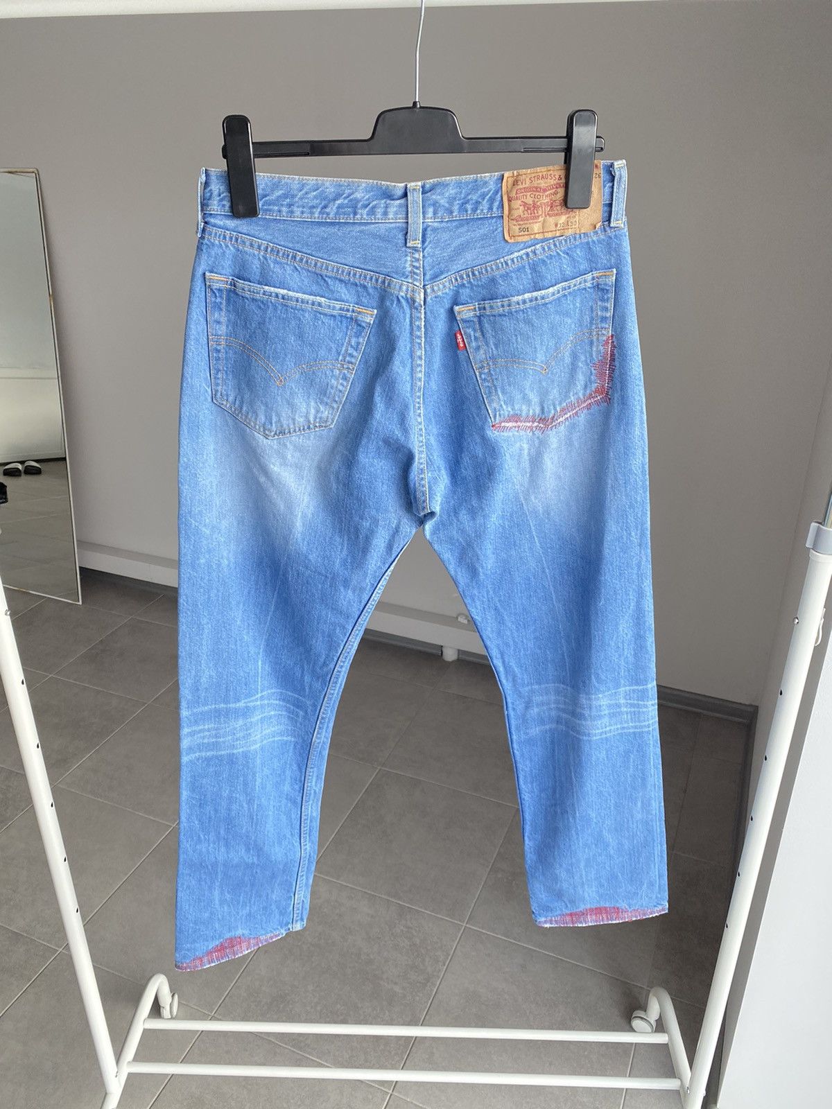 Levi's Levis 501 Jeans Blue Denim Size US 32 / EU 48 - 3 Thumbnail