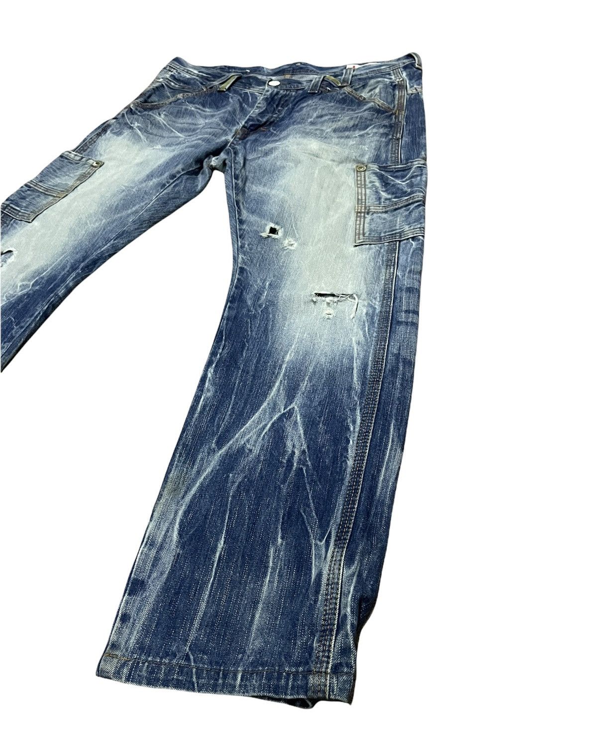 If Six Was Nine Genoese Japan Aging Distressed Custom Denim Size US 38 / EU 54 - 2 Thumbnail