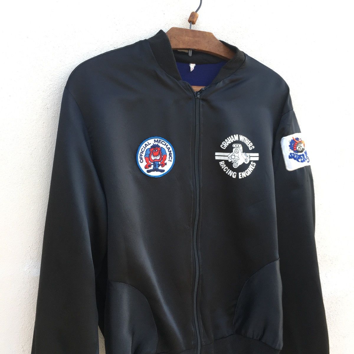 Ford × Vintage Vintage 70s Ford Bomber Graham Withers Drag Racing Jacket Size US M / EU 48-50 / 2 - 3 Thumbnail