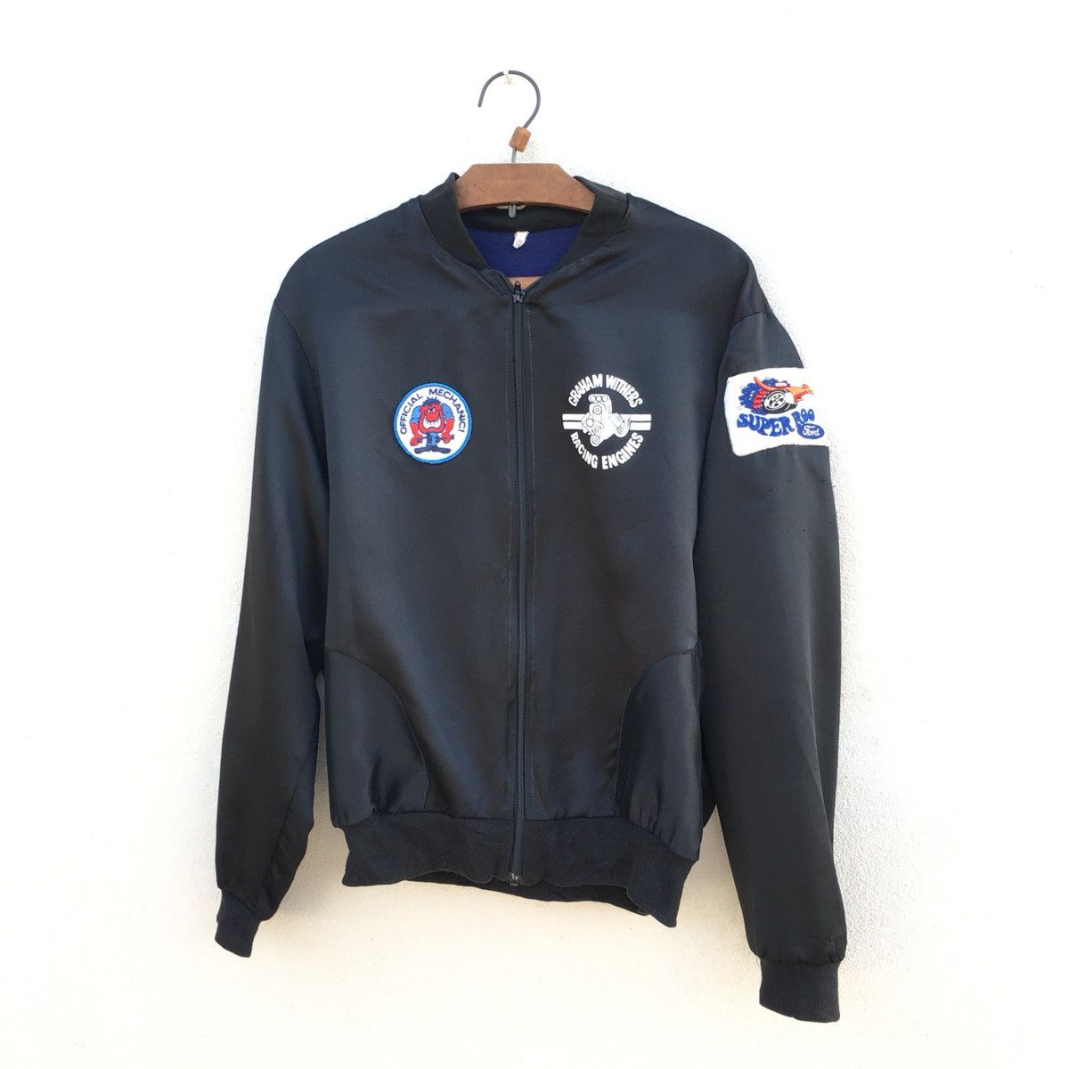 Ford × Vintage Vintage 70s Ford Bomber Graham Withers Drag Racing Jacket Size US M / EU 48-50 / 2 - 1 Thumbnail