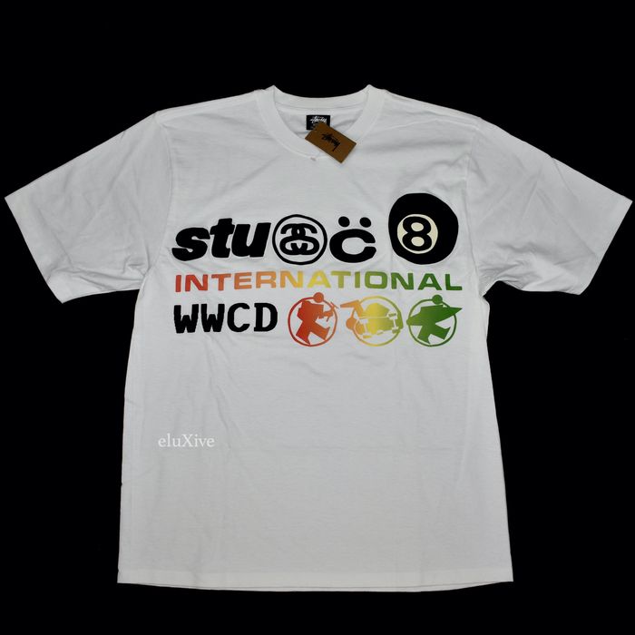 Stussy CPFM Stussy International Logo White T-Shirt SS22 DS | Grailed