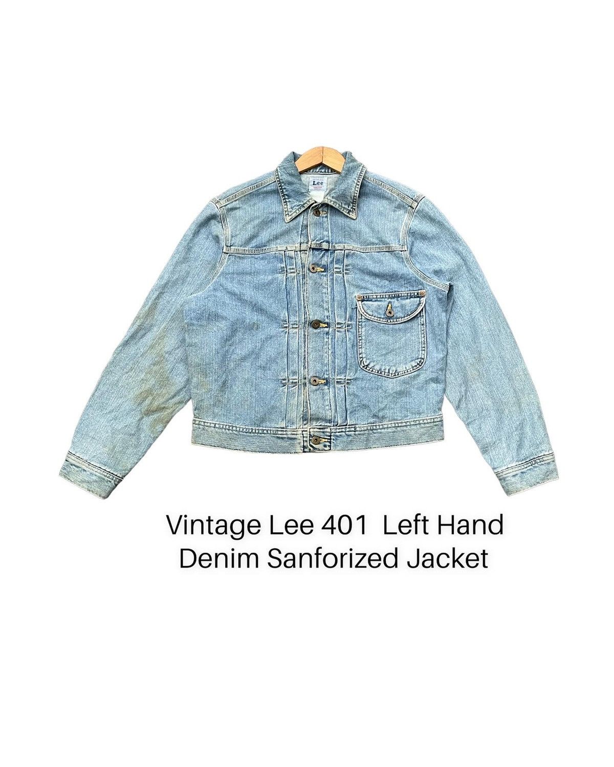 image of Vintage Lee Cowboy 401 Type I Denim Jacket in Blue, Men's (Size Medium)