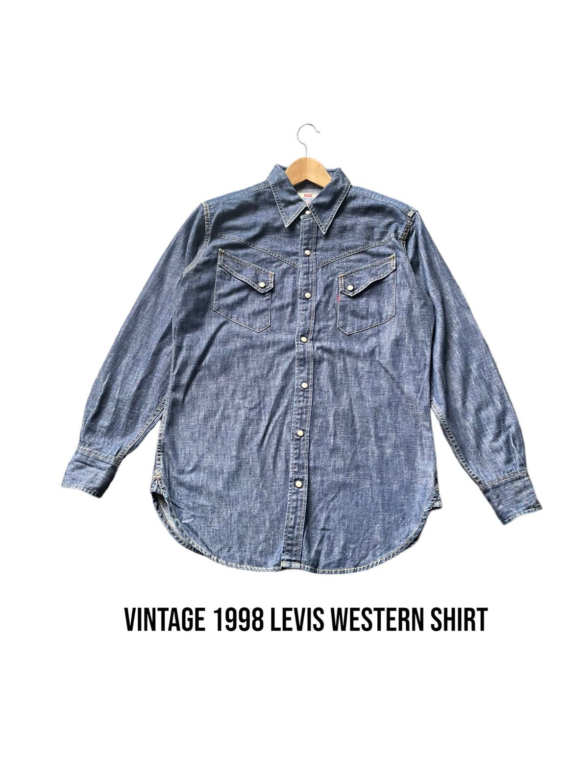 Levi's Vintage 1998 Levis Western Shirt Size US L / EU 52-54 / 3 - 1 Thumbnail