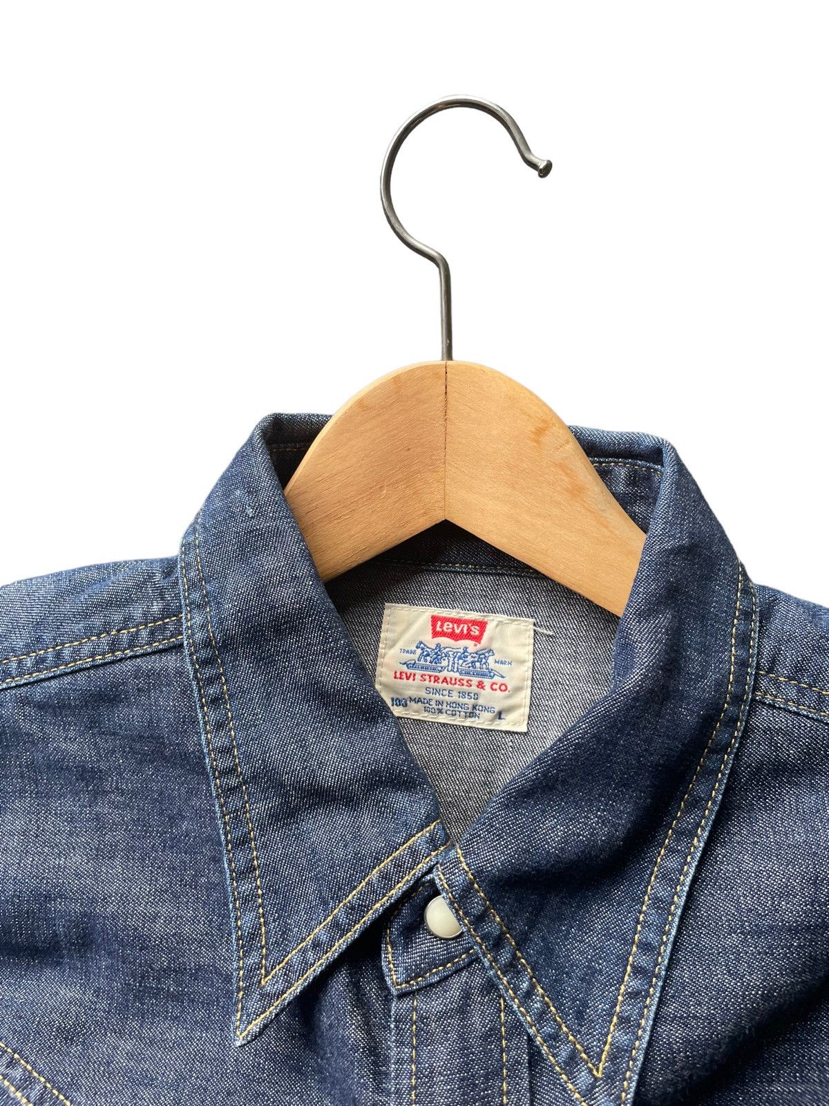 Levi's Vintage 1998 Levis Western Shirt Size US L / EU 52-54 / 3 - 6 Thumbnail