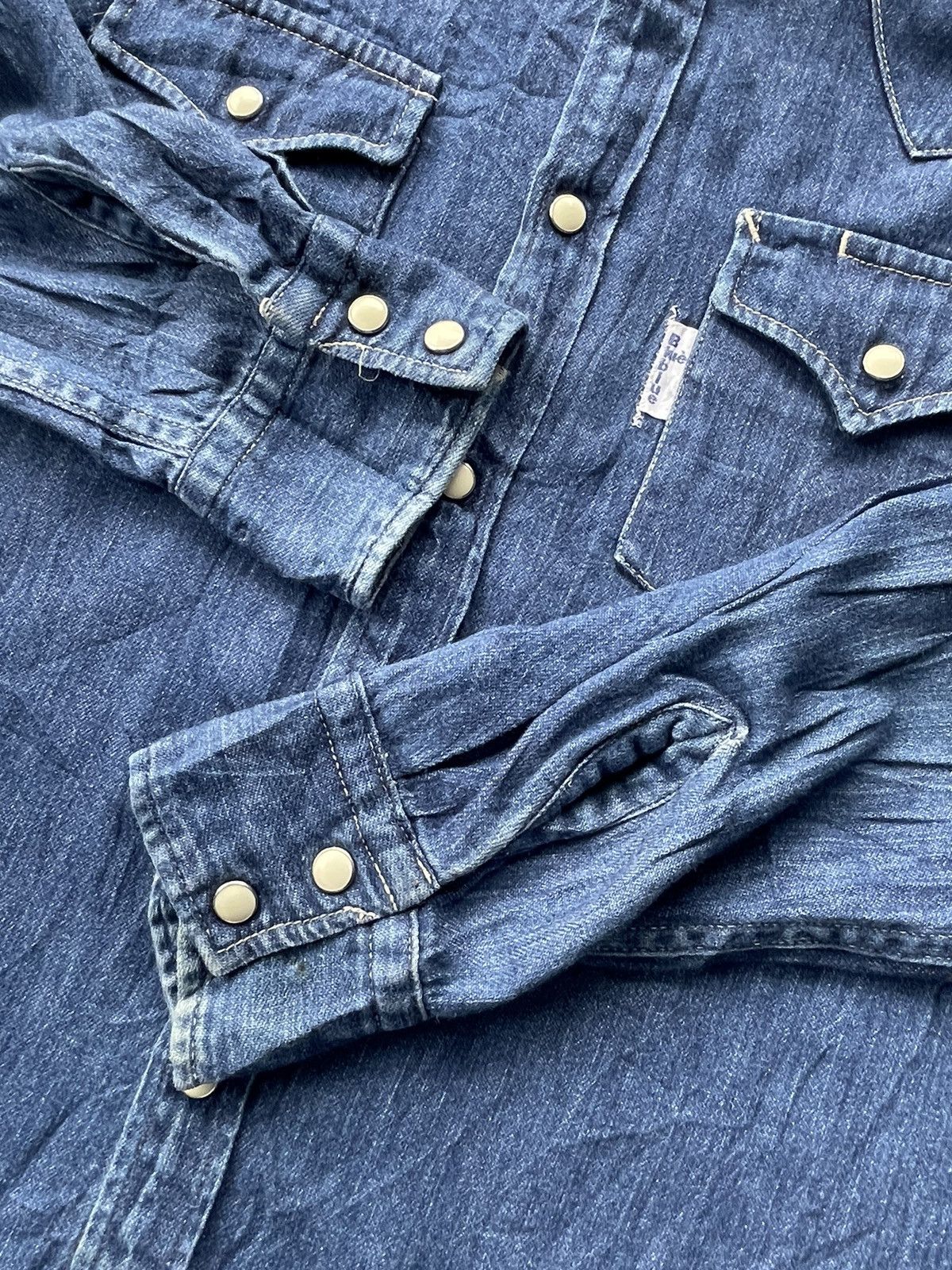 Blue Blue Japan × Japanese Brand Blue Blue Japan Denim Shirt Size US M / EU 48-50 / 2 - 7 Thumbnail