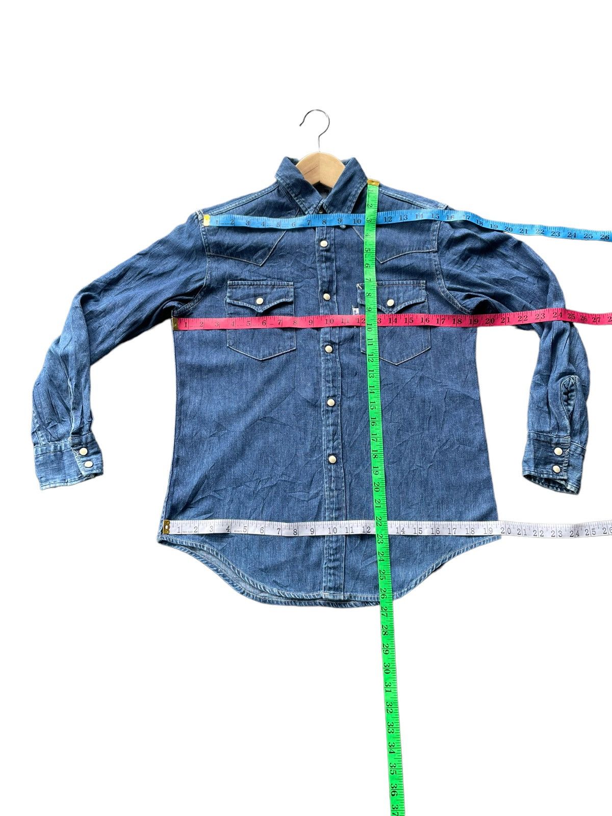 Blue Blue Japan × Japanese Brand Blue Blue Japan Denim Shirt Size US M / EU 48-50 / 2 - 10 Thumbnail